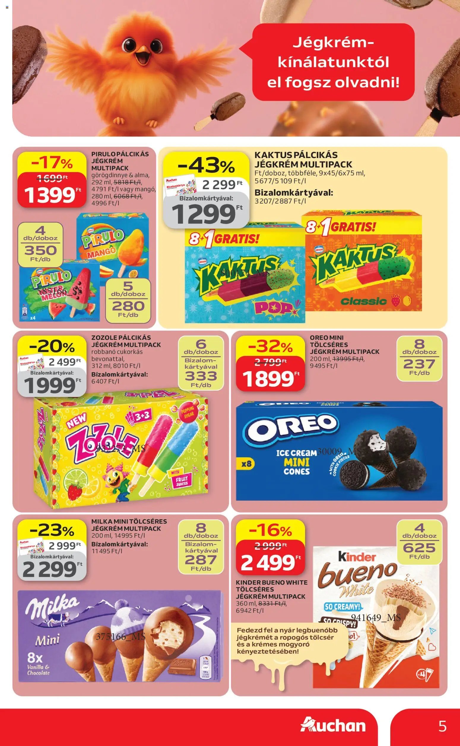 Auchan újság 2026.04.23. Auchan Jégkrém ajánlataink (2026-04-23 - 2026-05-20)