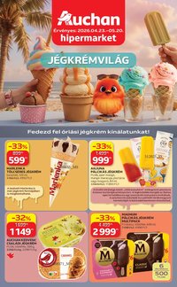 Auchan újság 2026.04.23. Auchan Jégkrém ajánlataink (2026-04-23 - 2026-05-20)
