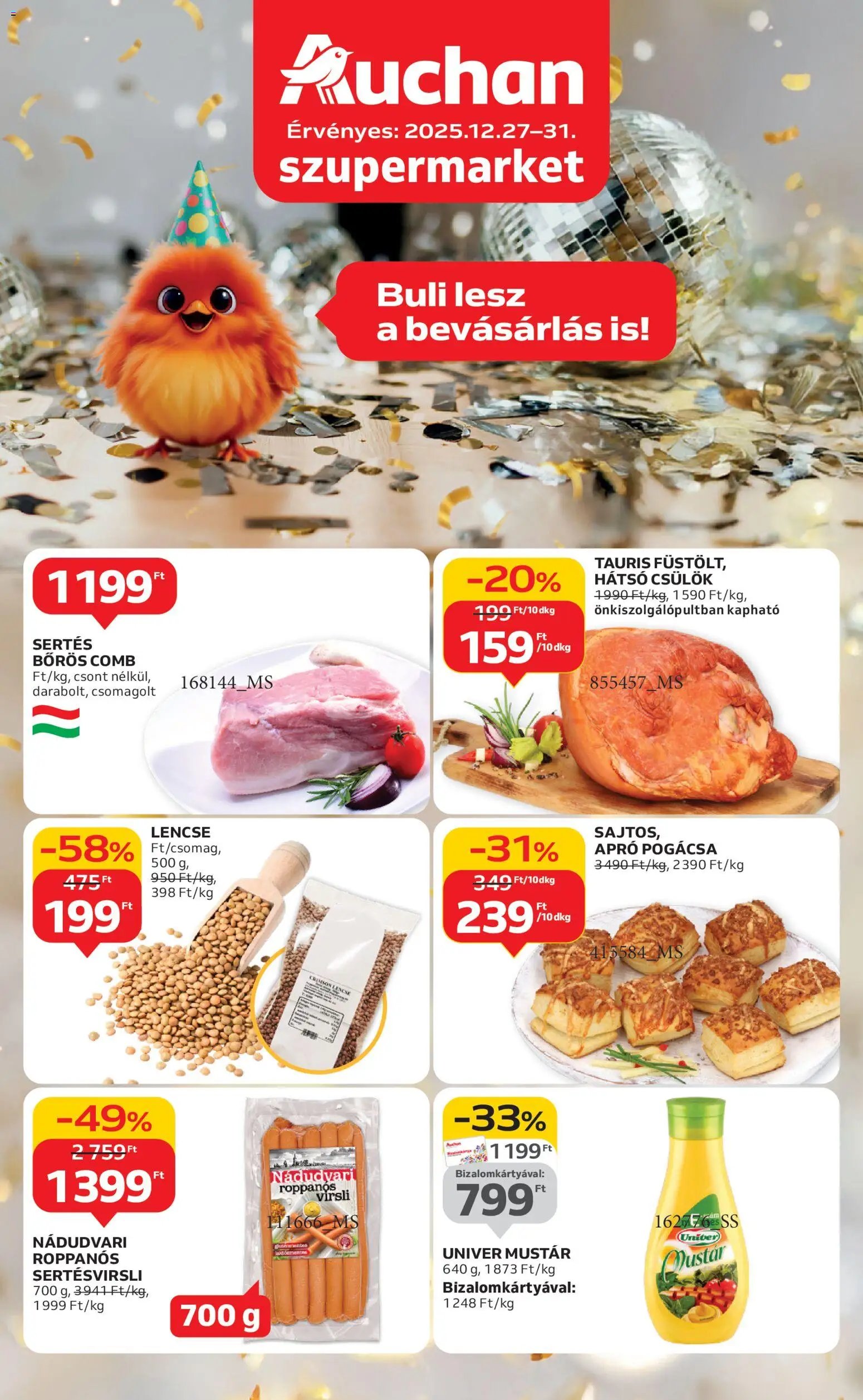 Auchan újság 2025.12.27. Szupermarket akciós újság (2025-12-27 - 2025-12-31)