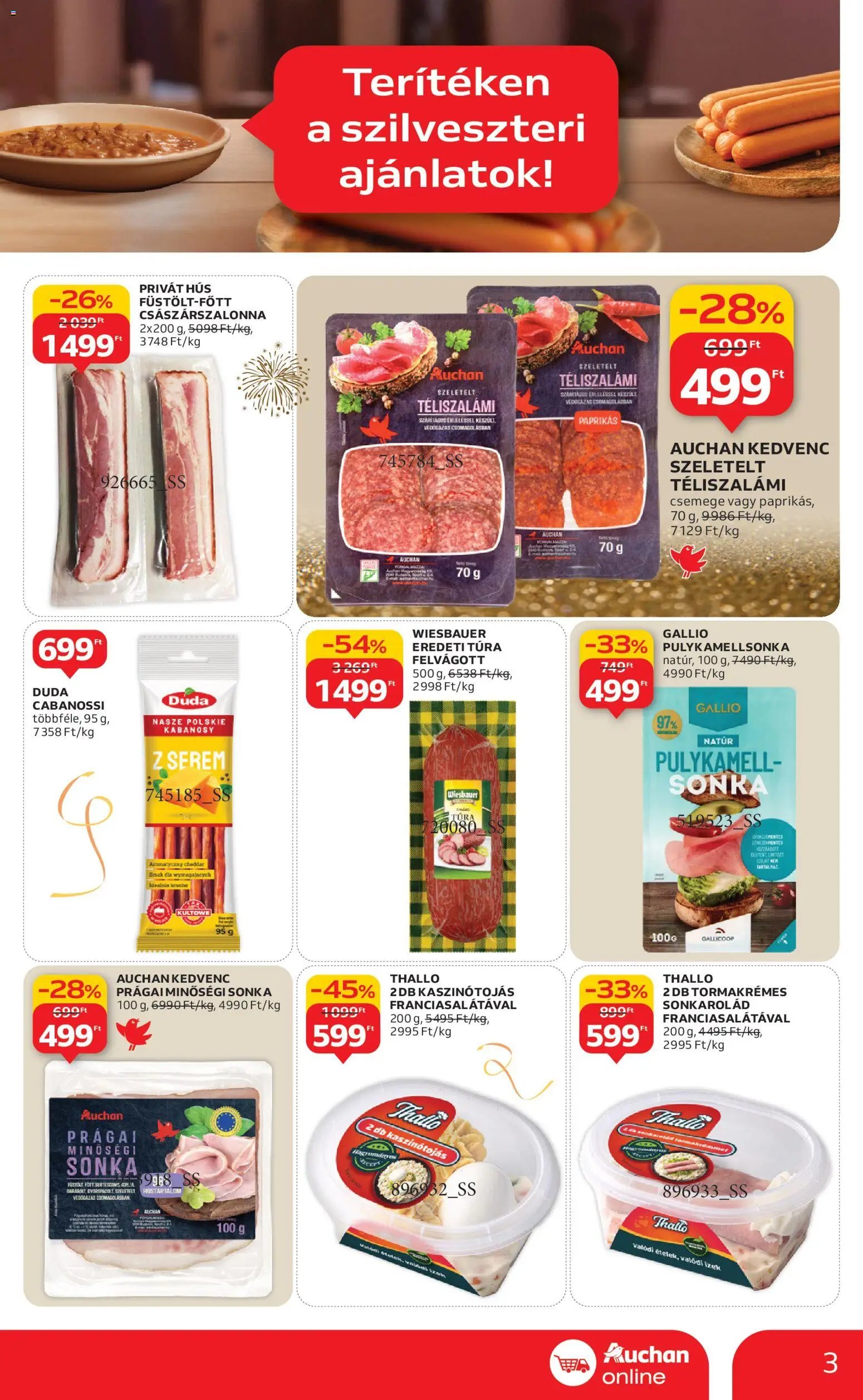 Auchan újság 2025.12.27. Szupermarket akciós újság (2025-12-27 - 2025-12-31)