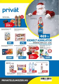 PRIVÁT újság 2025.11.27. Akciós újság PRIVÁT (2025-11-27 - 2025-12-03)