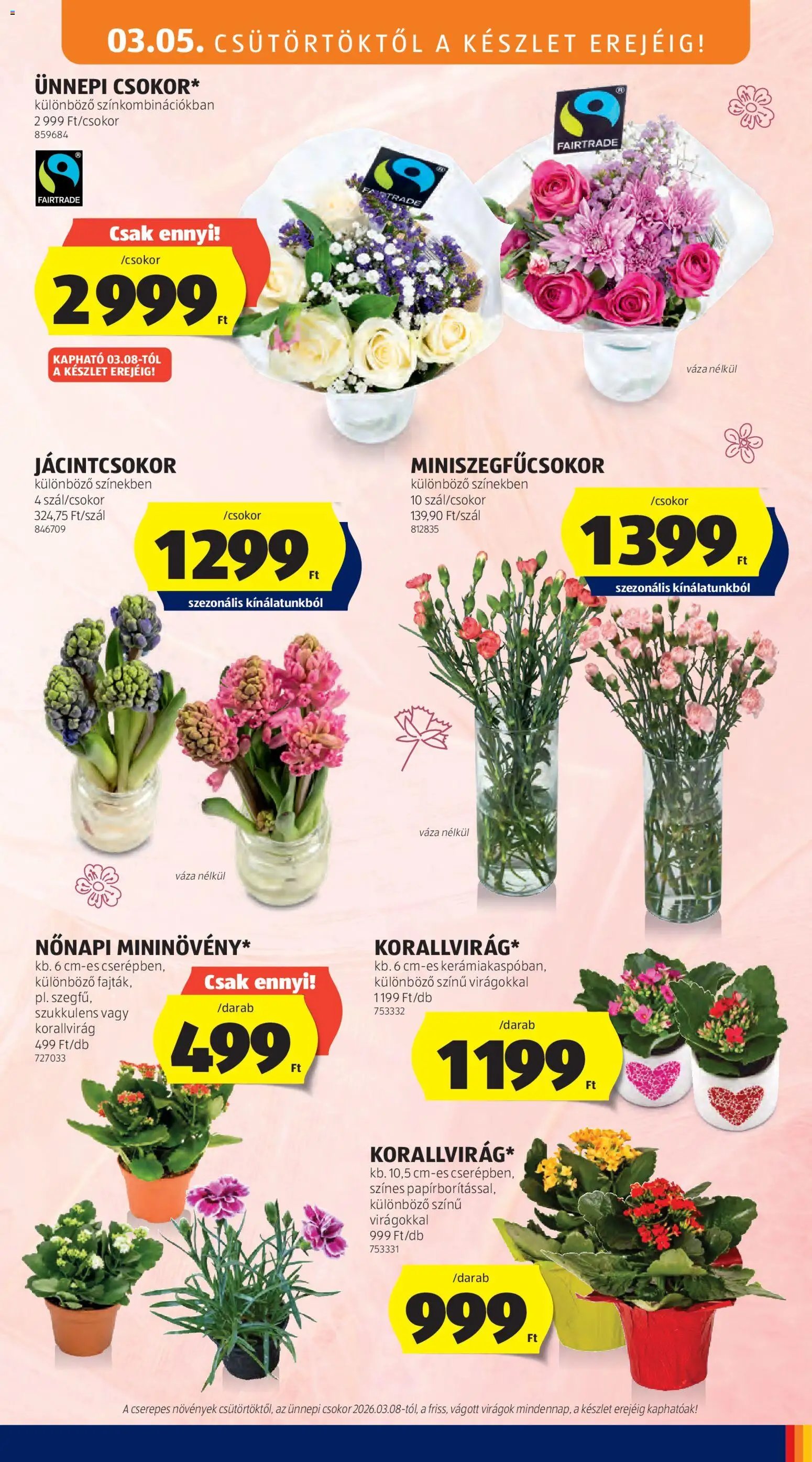 Aldi újság 2026.03.05. Aldi Középső sor termékei (2026-03-05 - 2026-03-11)