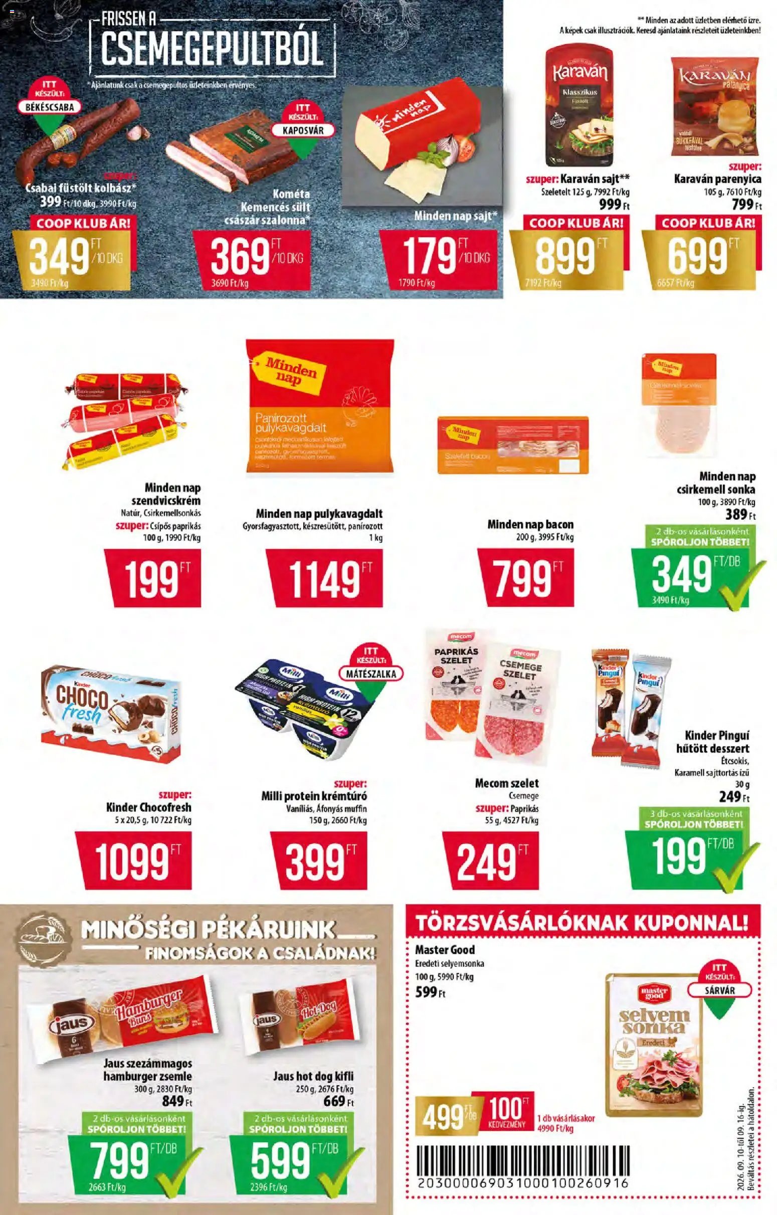COOP újság 2026.09.10. COOP akciós újság