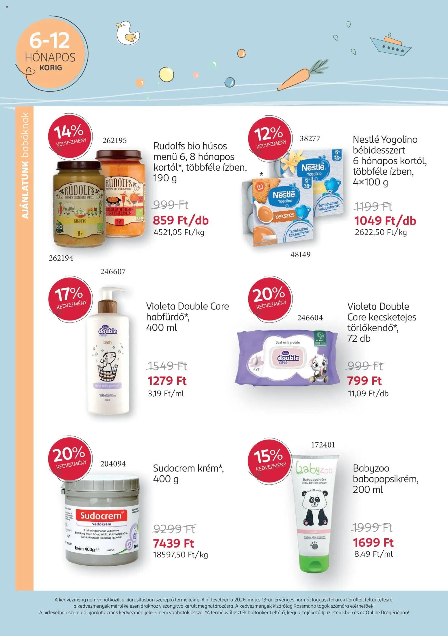 Rossmann újság 2026.05.18. Rossmann Babaprogram (2026-05-18 - 2026-06-14)