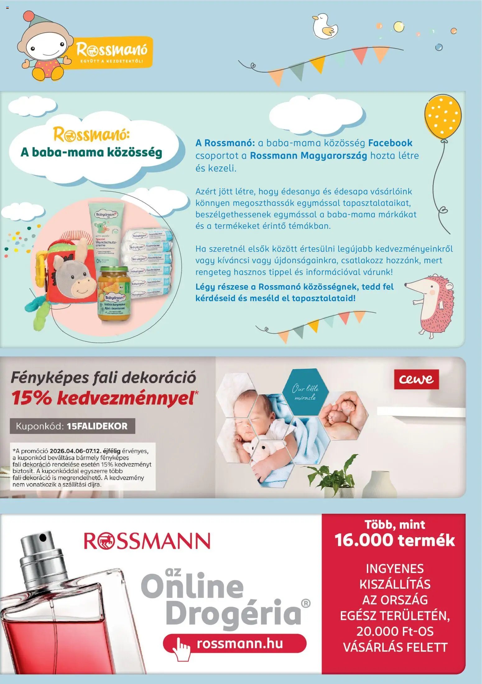 Rossmann újság 2026.05.18. Rossmann Babaprogram (2026-05-18 - 2026-06-14)