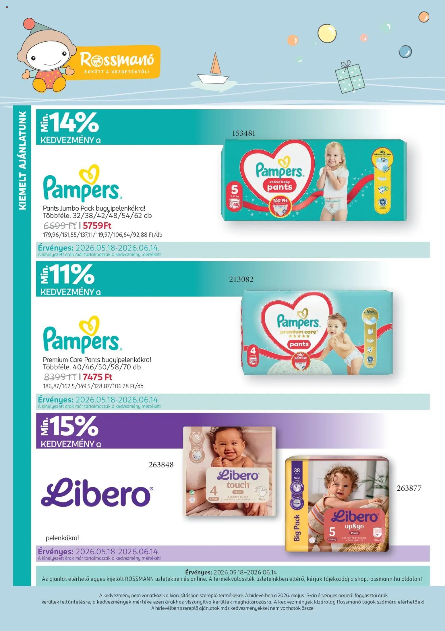 Rossmann újság 2026.05.18. Rossmann Babaprogram (2026-05-18 - 2026-06-14)