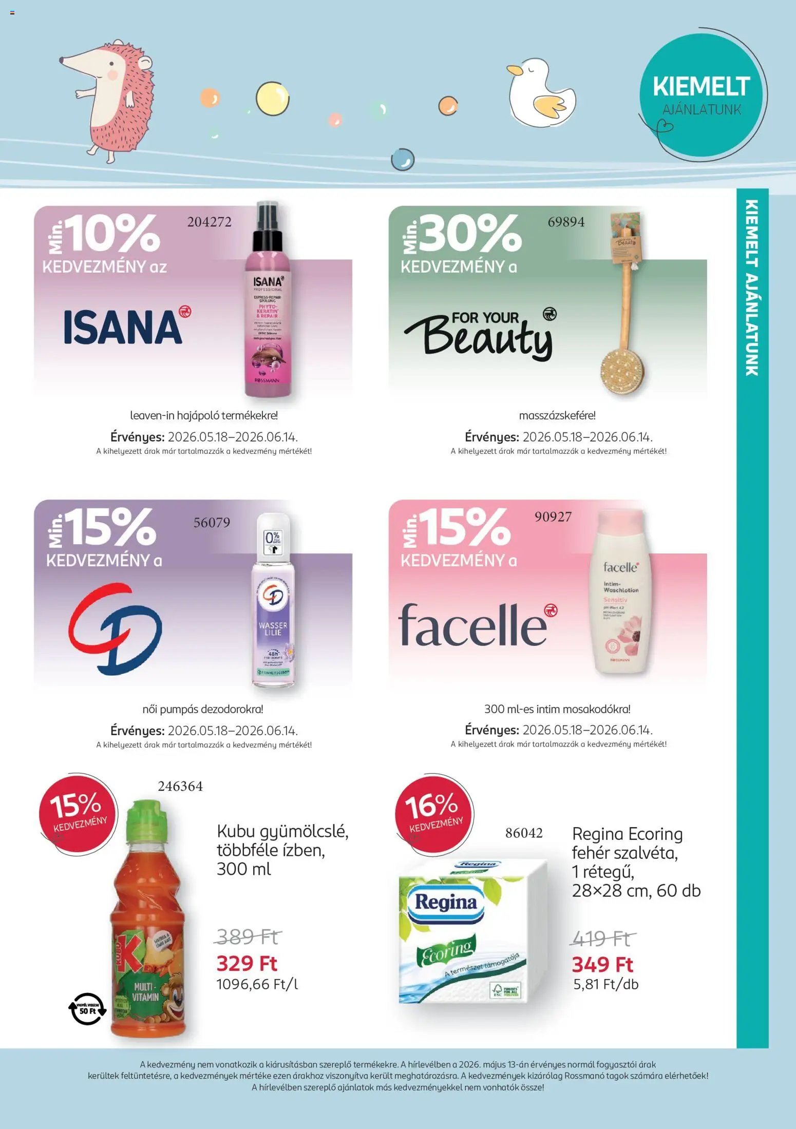 Rossmann újság 2026.05.18. Rossmann Babaprogram (2026-05-18 - 2026-06-14)