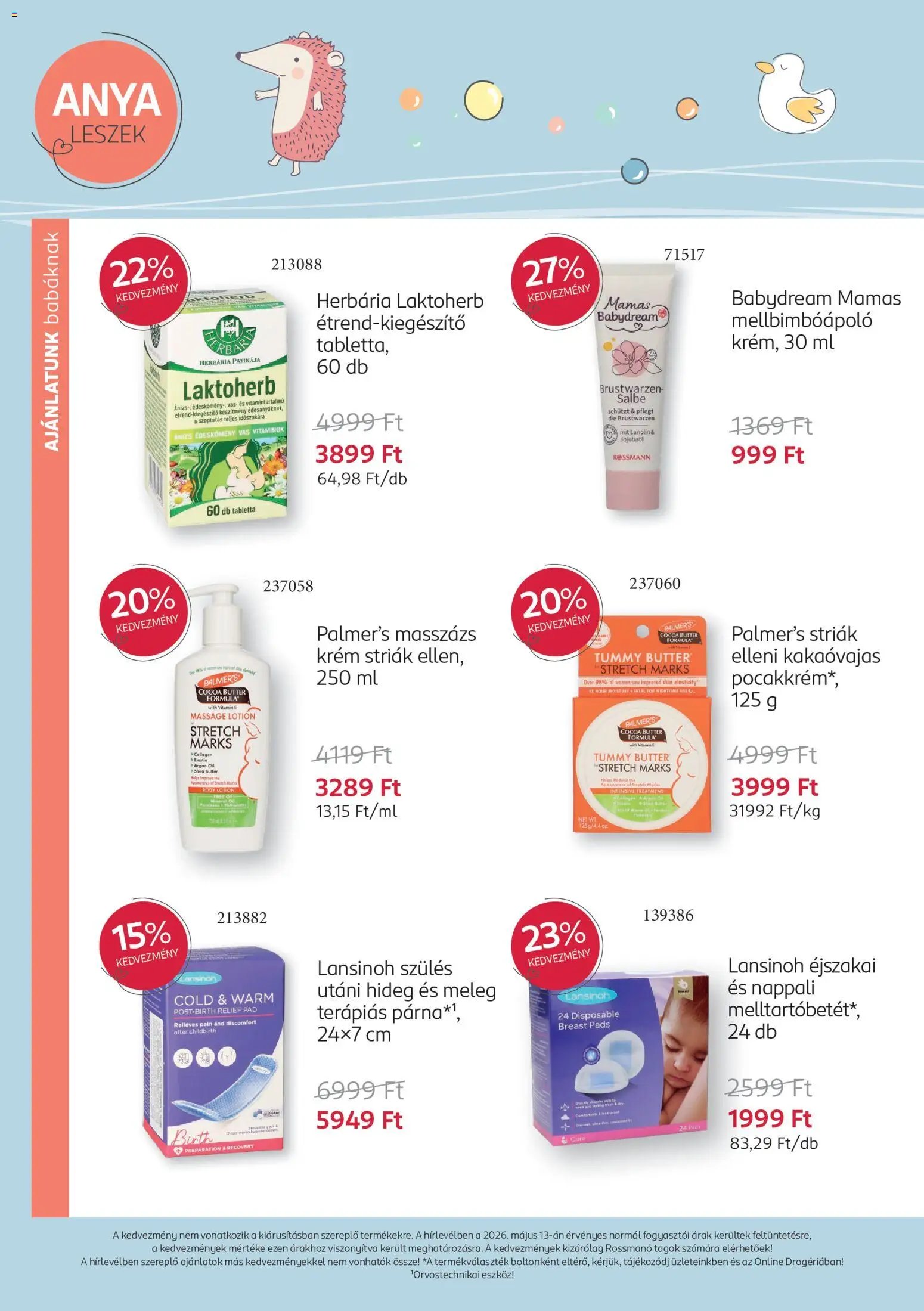 Rossmann újság 2026.05.18. Rossmann Babaprogram (2026-05-18 - 2026-06-14)