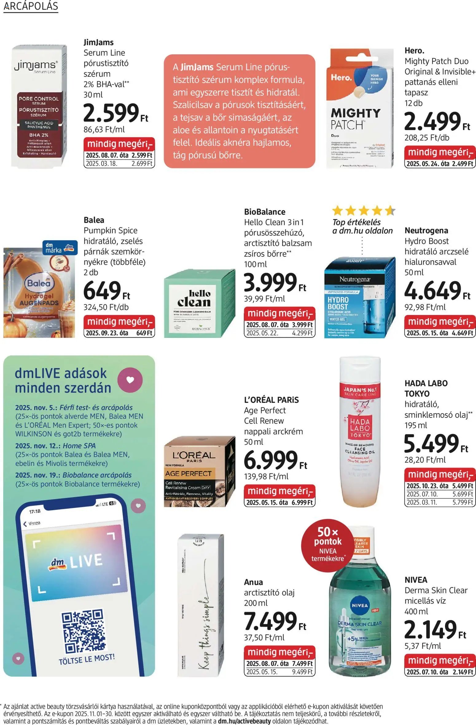 DM Drogerie Markt újság 2025.10.30. Akciós újság DM Drogerie Markt (2025-10-30 - 2025-11-12)