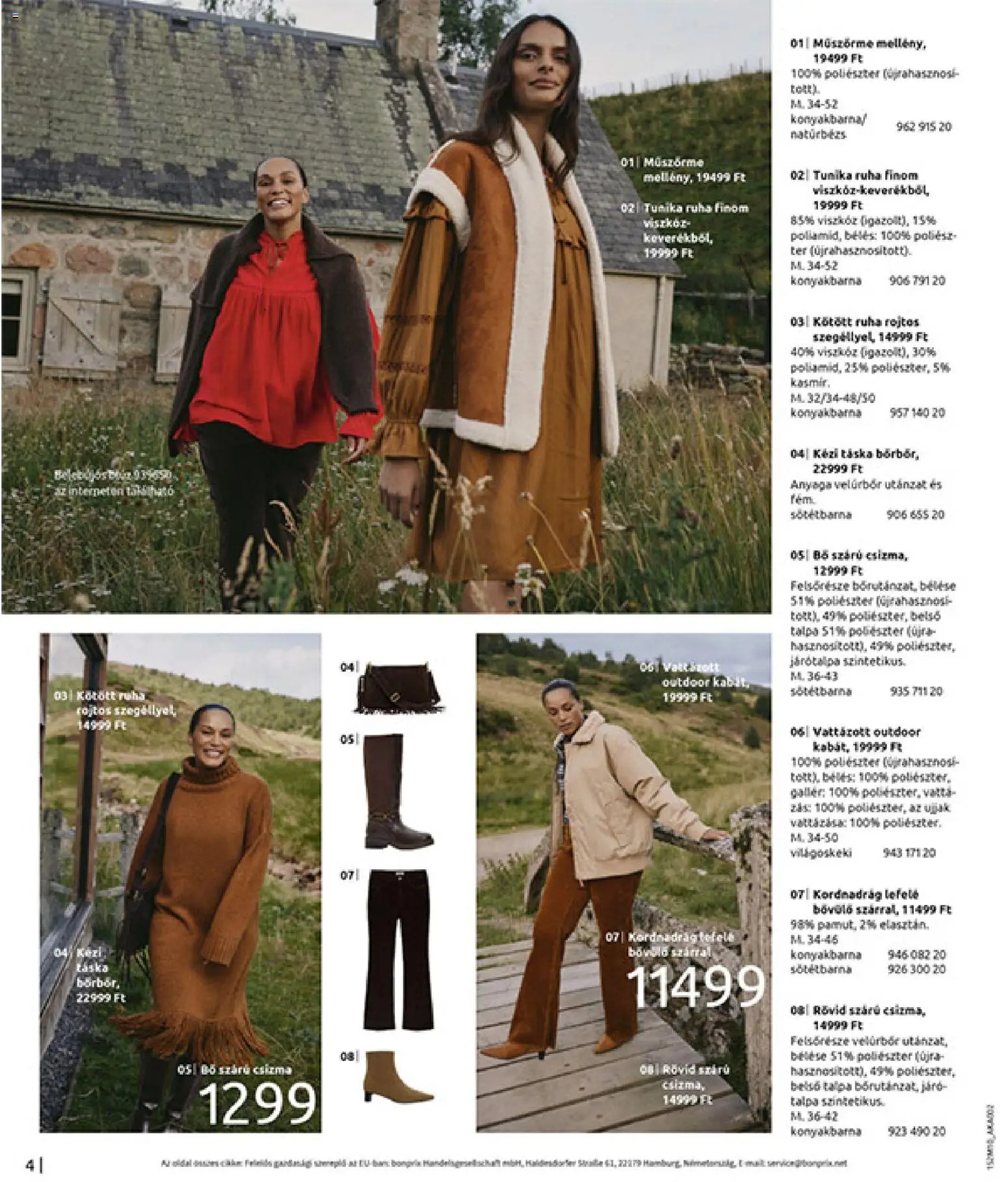 Bonprix újság 2025.11.24. Bonprix katalógus - Új, Vidéki Romantika (2025-11-24 - 2025-12-29)