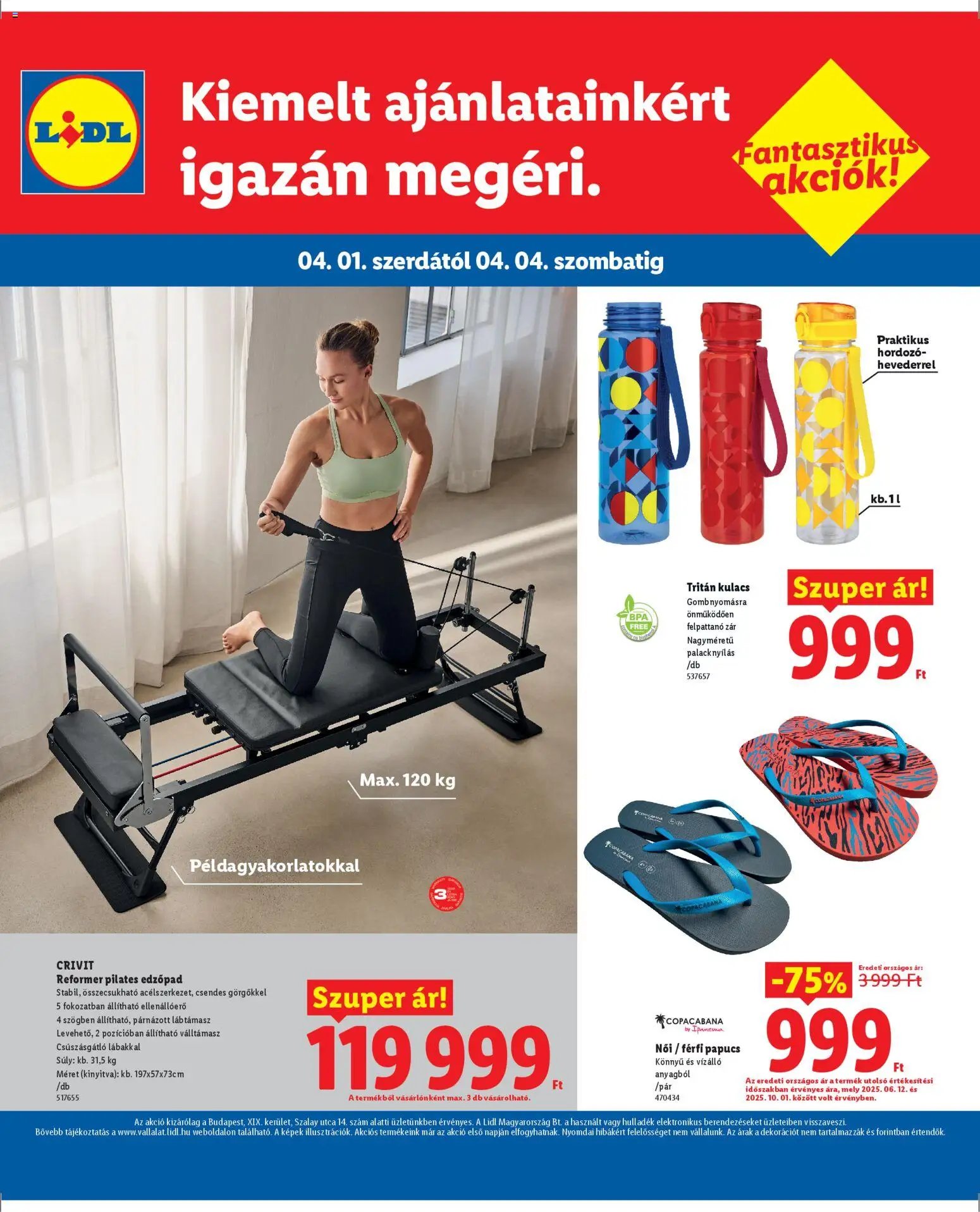 Lidl újság 2026.04.01. Lidl Budapest (2026-04-01 - 2026-04-04)