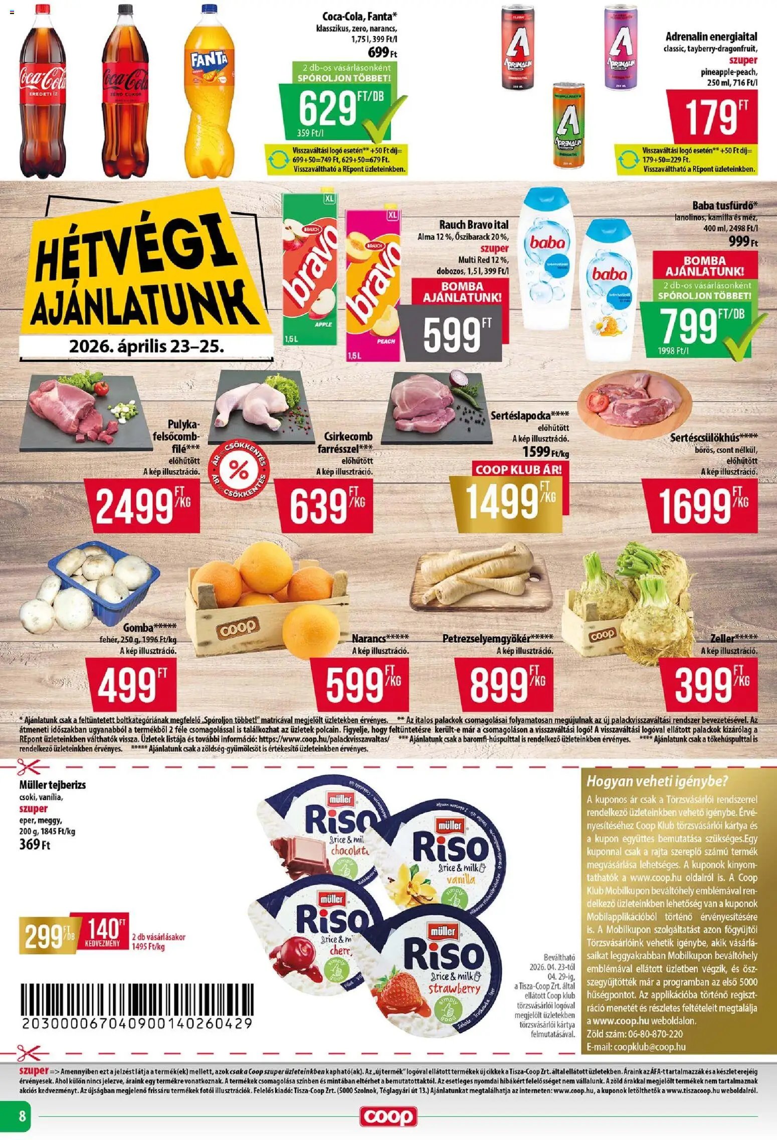 COOP újság 2026.04.23. COOP - Abc & Szuper / Tisza (2026-04-23 - 2026-04-29)