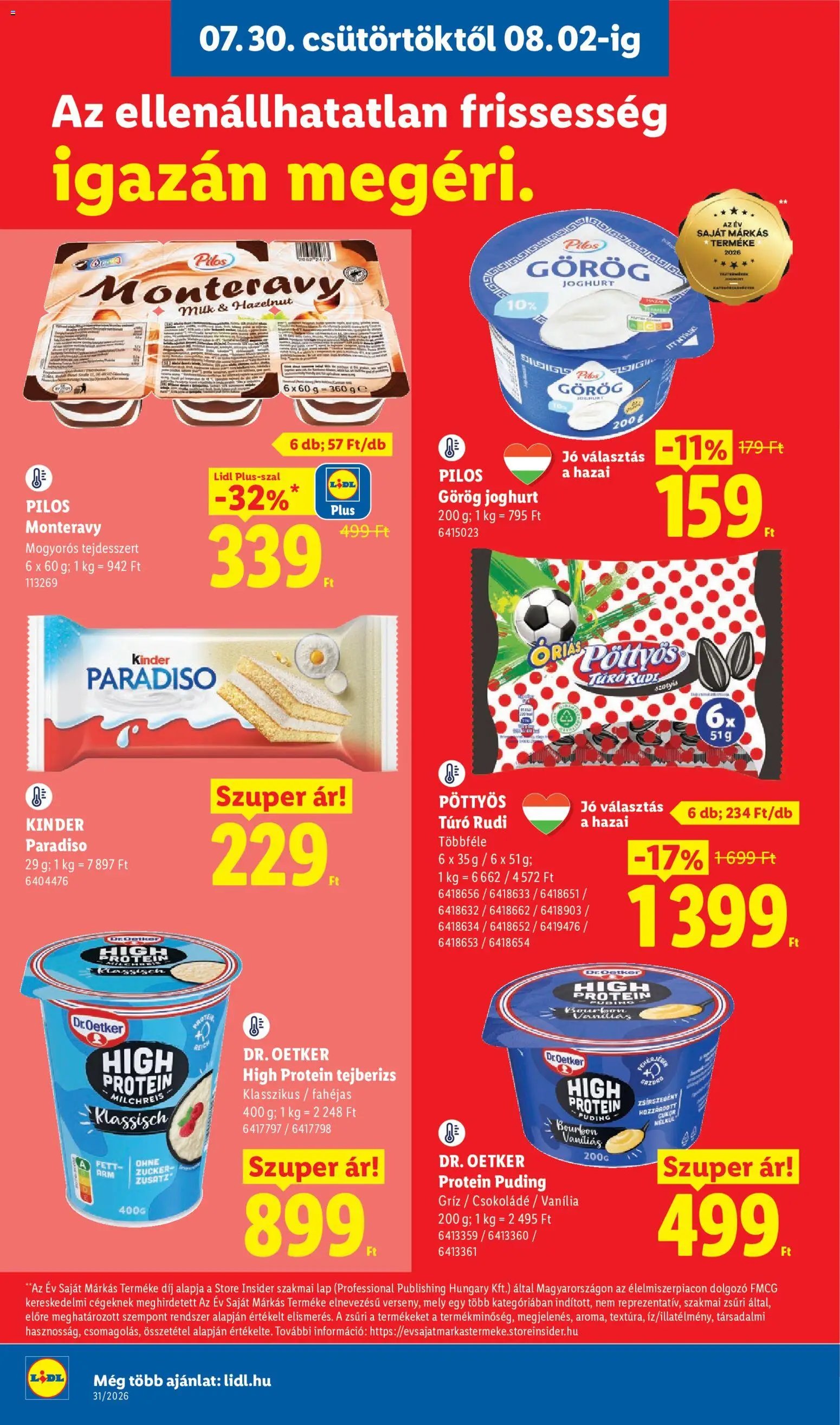Lidl újság 2026.07.30. Lidl akciós újság