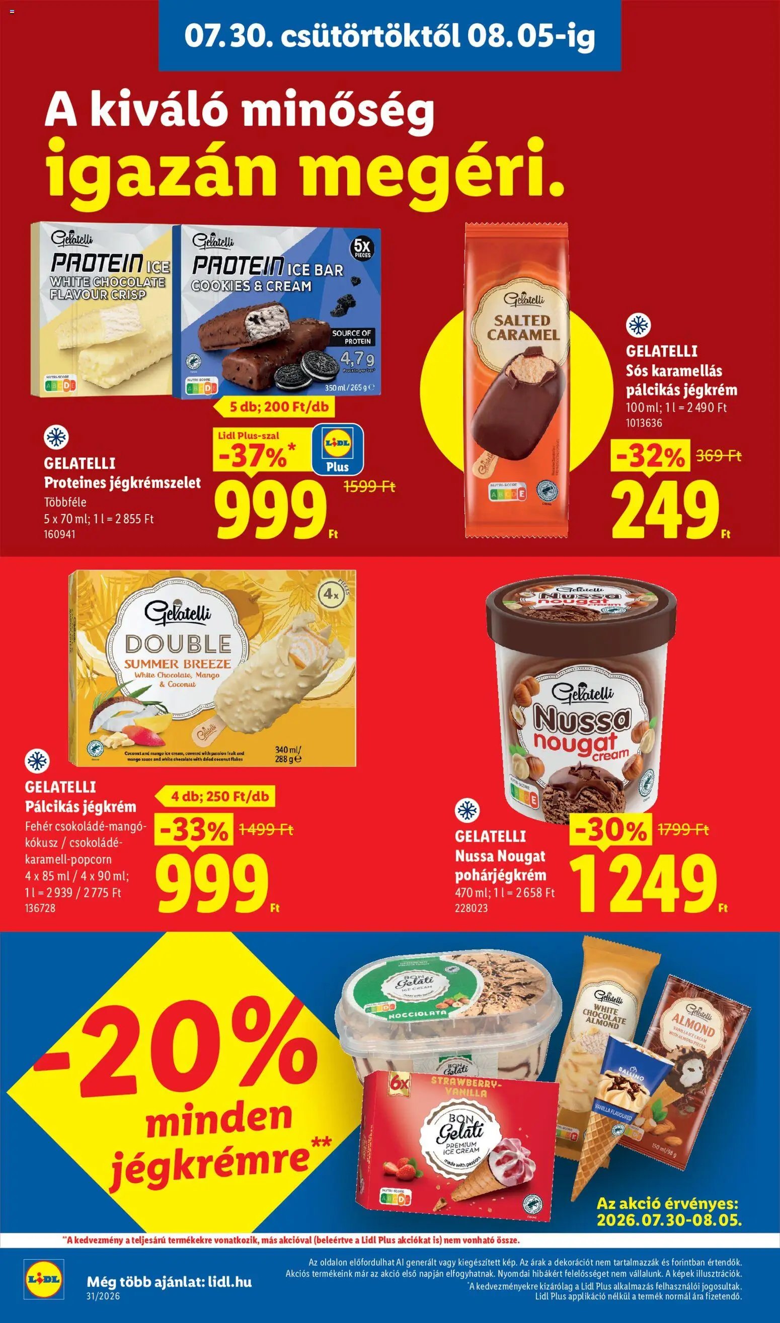 Lidl újság 2026.07.30. Lidl akciós újság