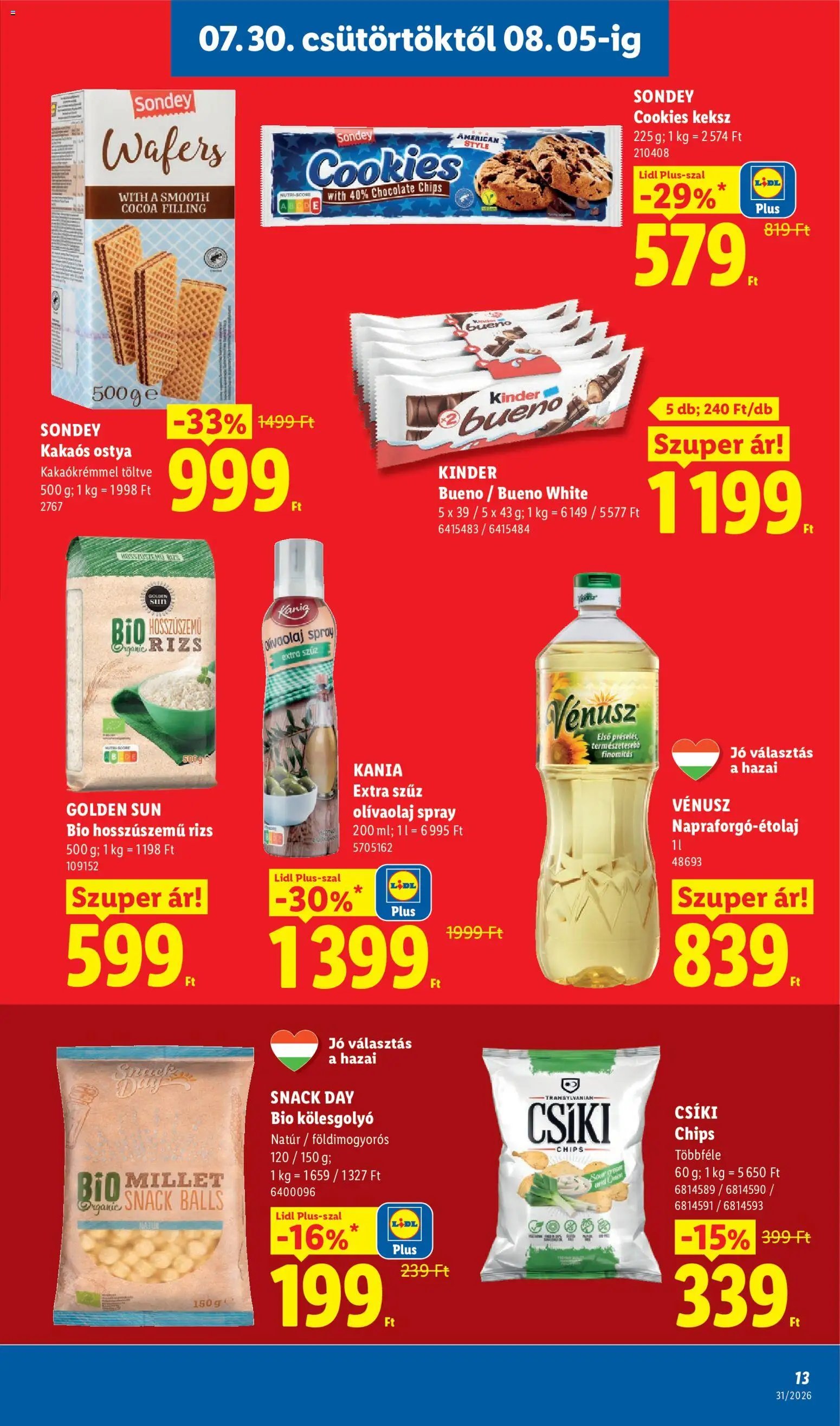 Lidl újság 2026.07.30. Lidl akciós újság