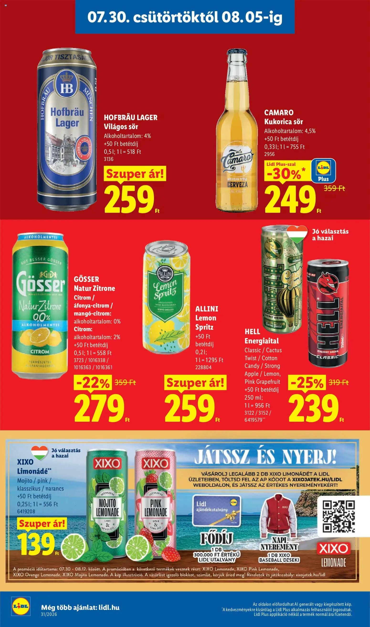 Lidl újság 2026.07.30. Lidl akciós újság