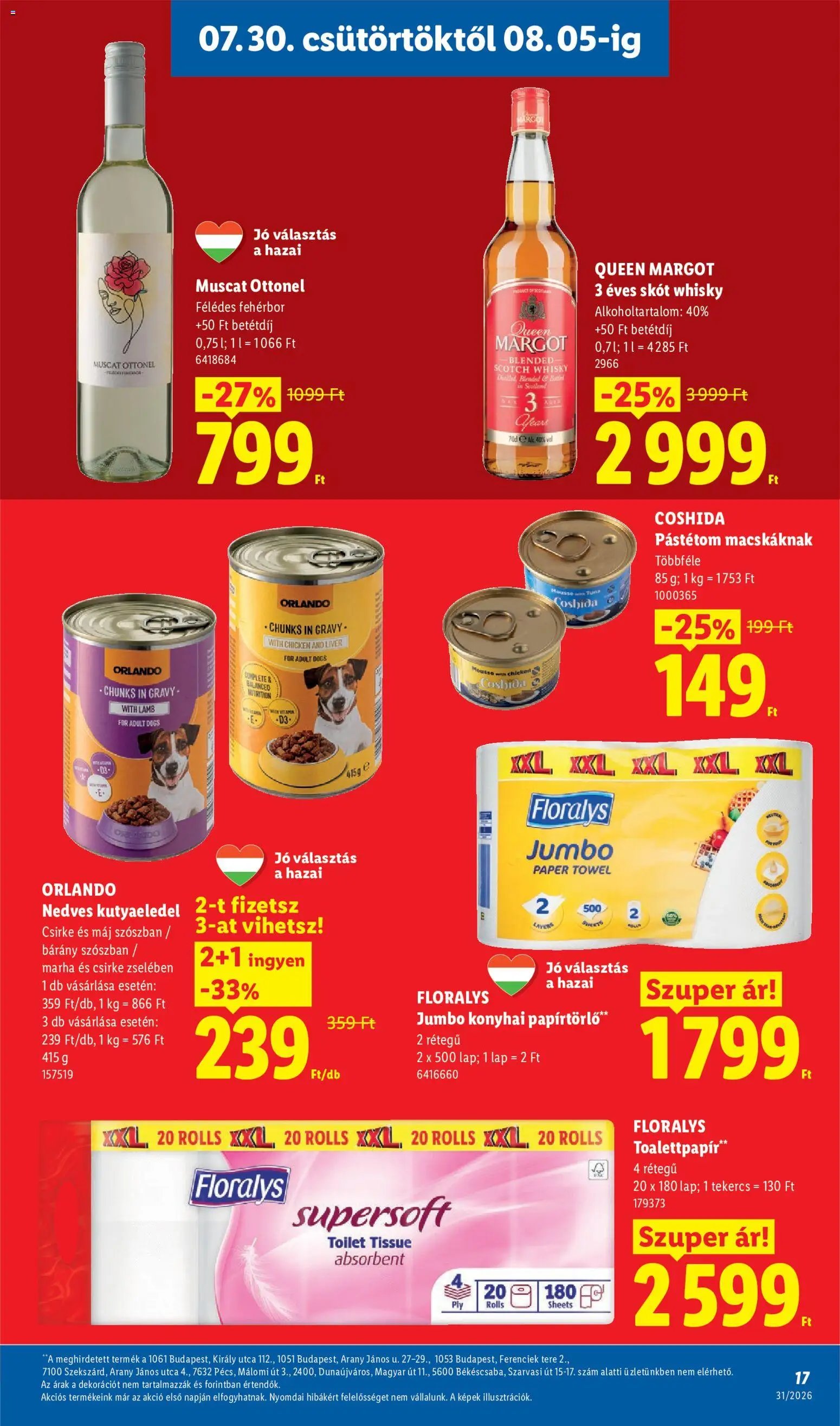 Lidl újság 2026.07.30. Lidl akciós újság