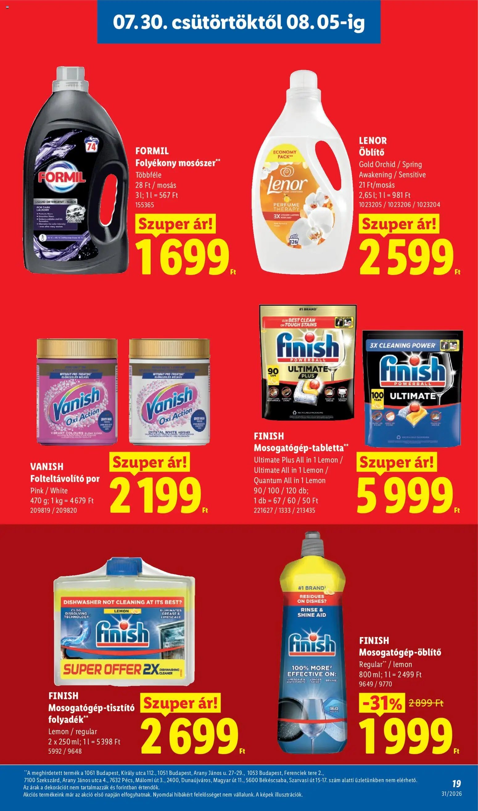 Lidl újság 2026.07.30. Lidl akciós újság