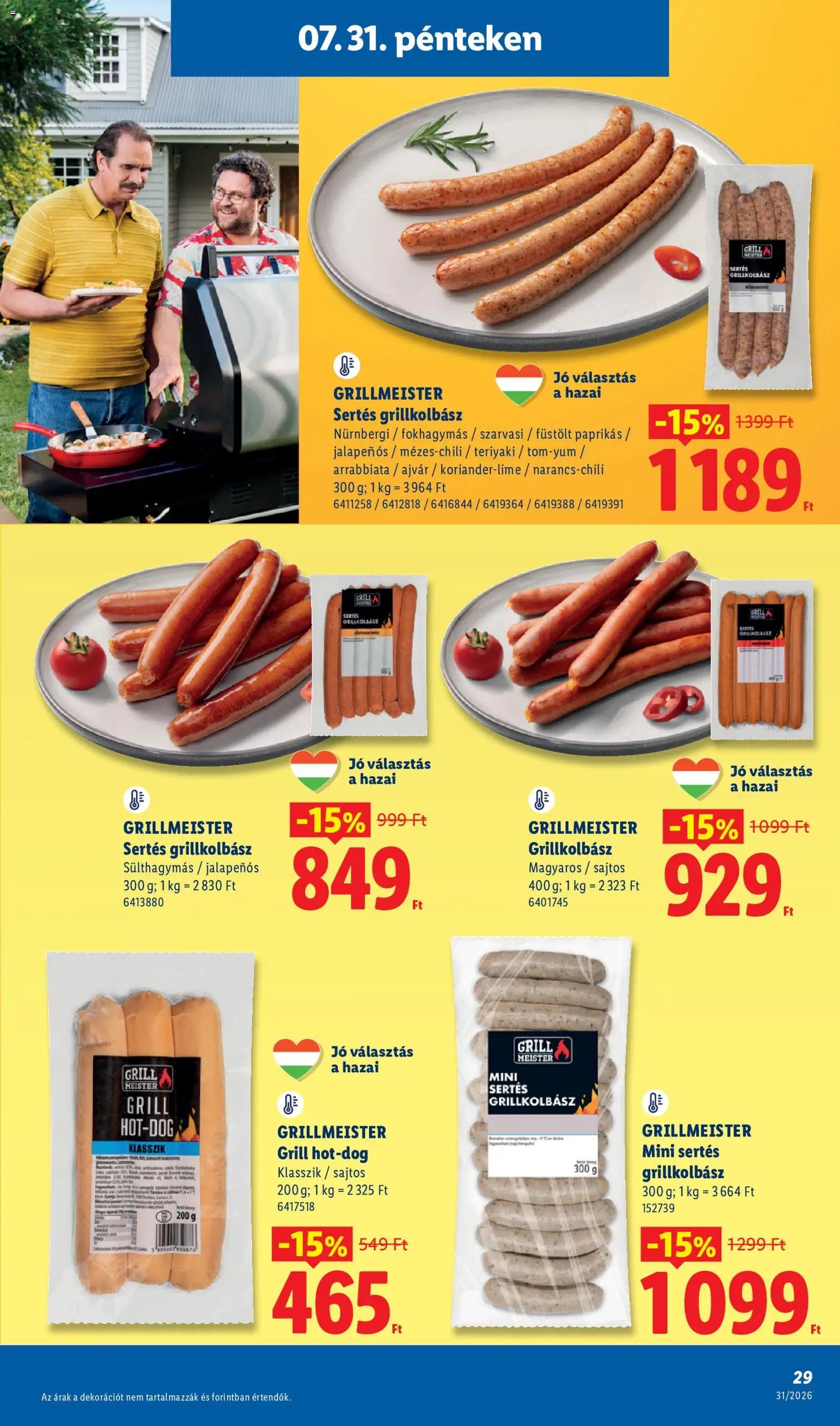 Lidl újság 2026.07.30. Lidl akciós újság