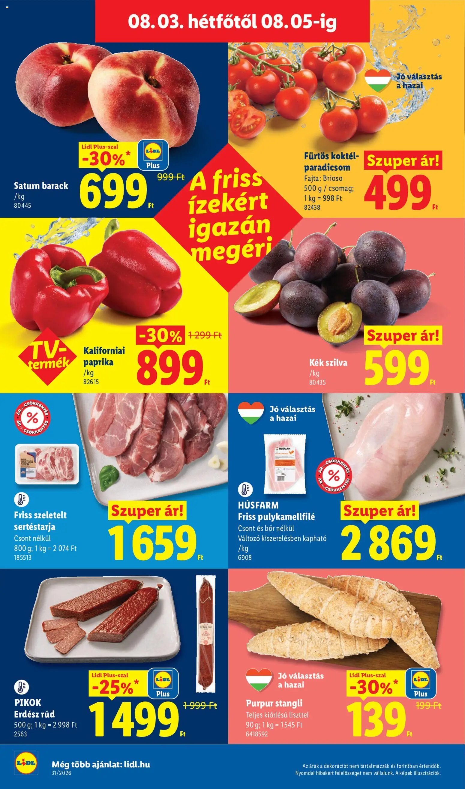 Lidl újság 2026.07.30. Lidl akciós újság