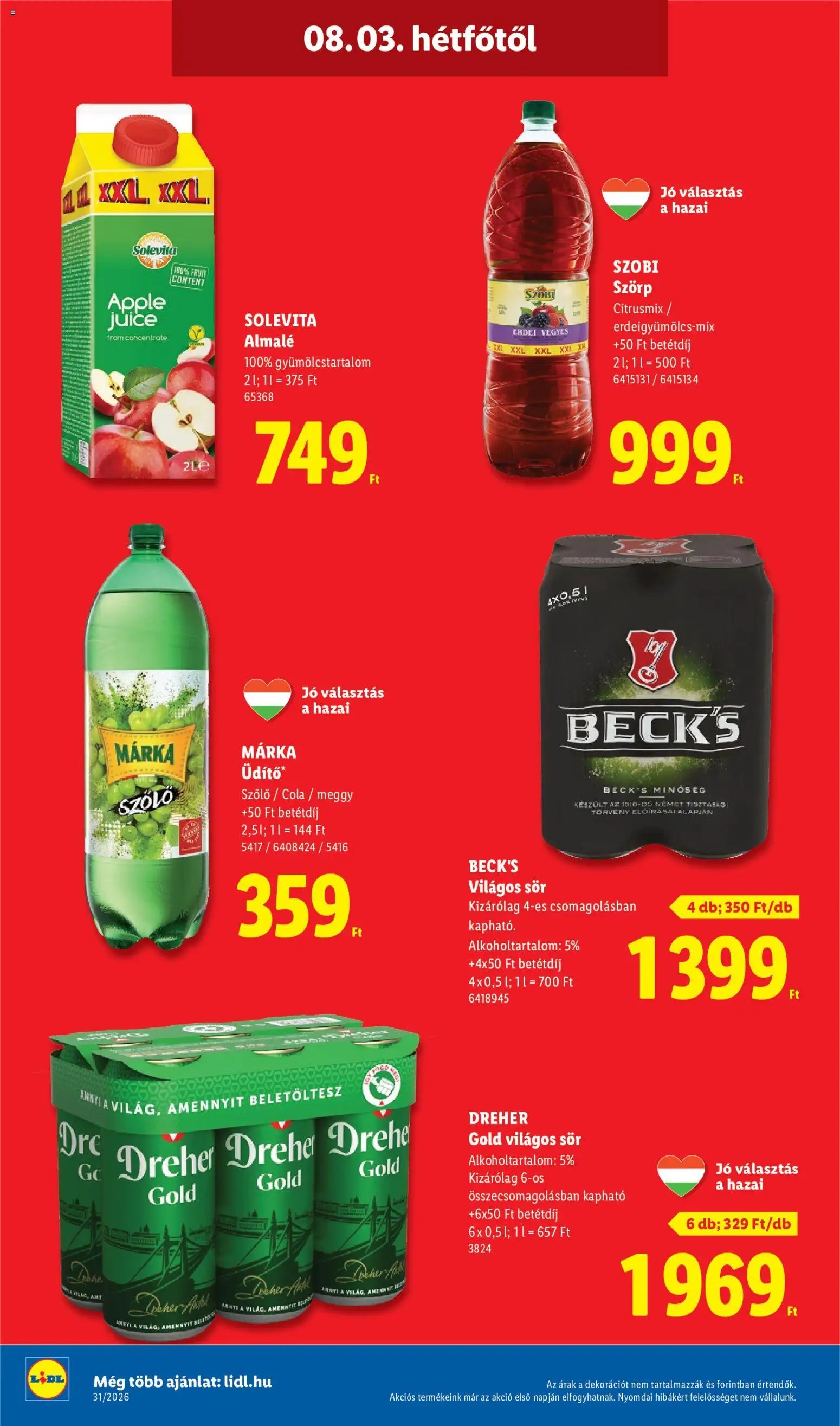 Lidl újság 2026.07.30. Lidl akciós újság