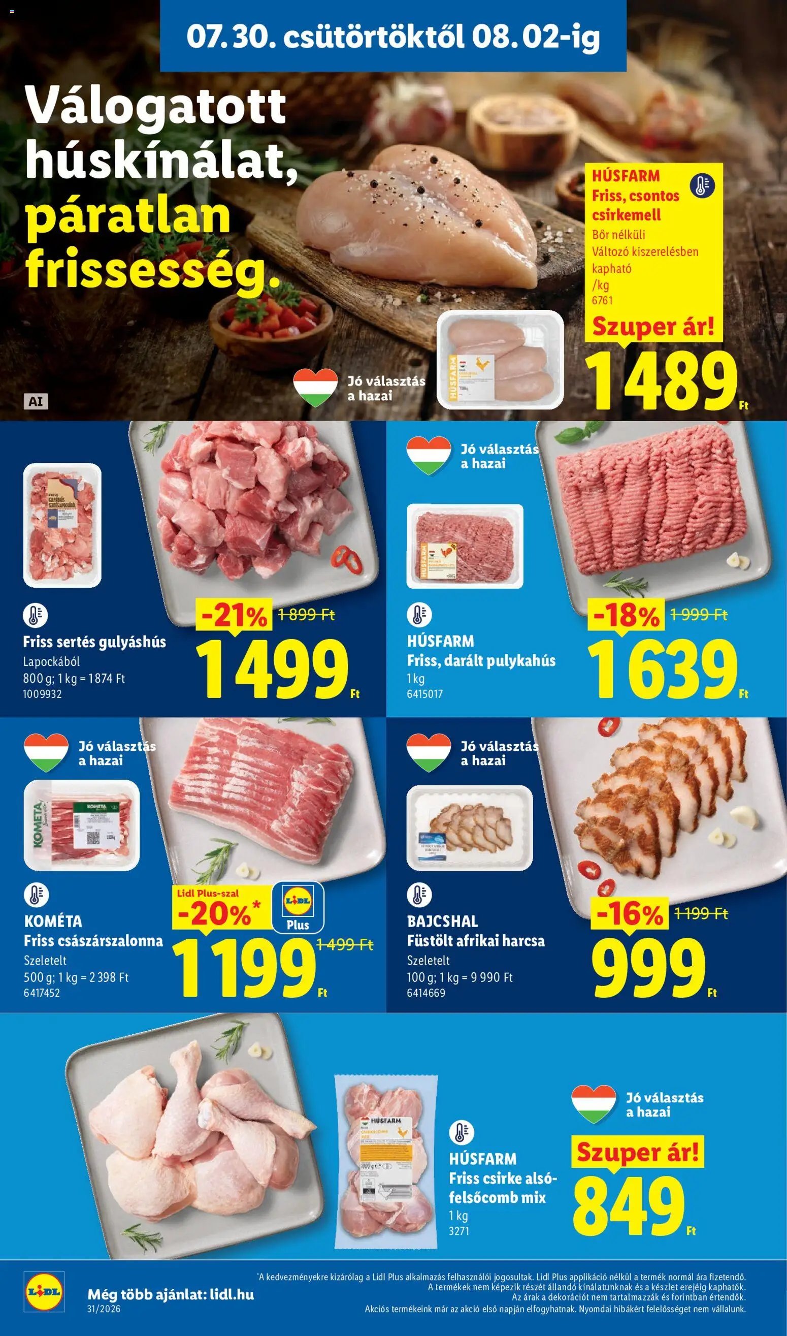 Lidl újság 2026.07.30. Lidl akciós újság