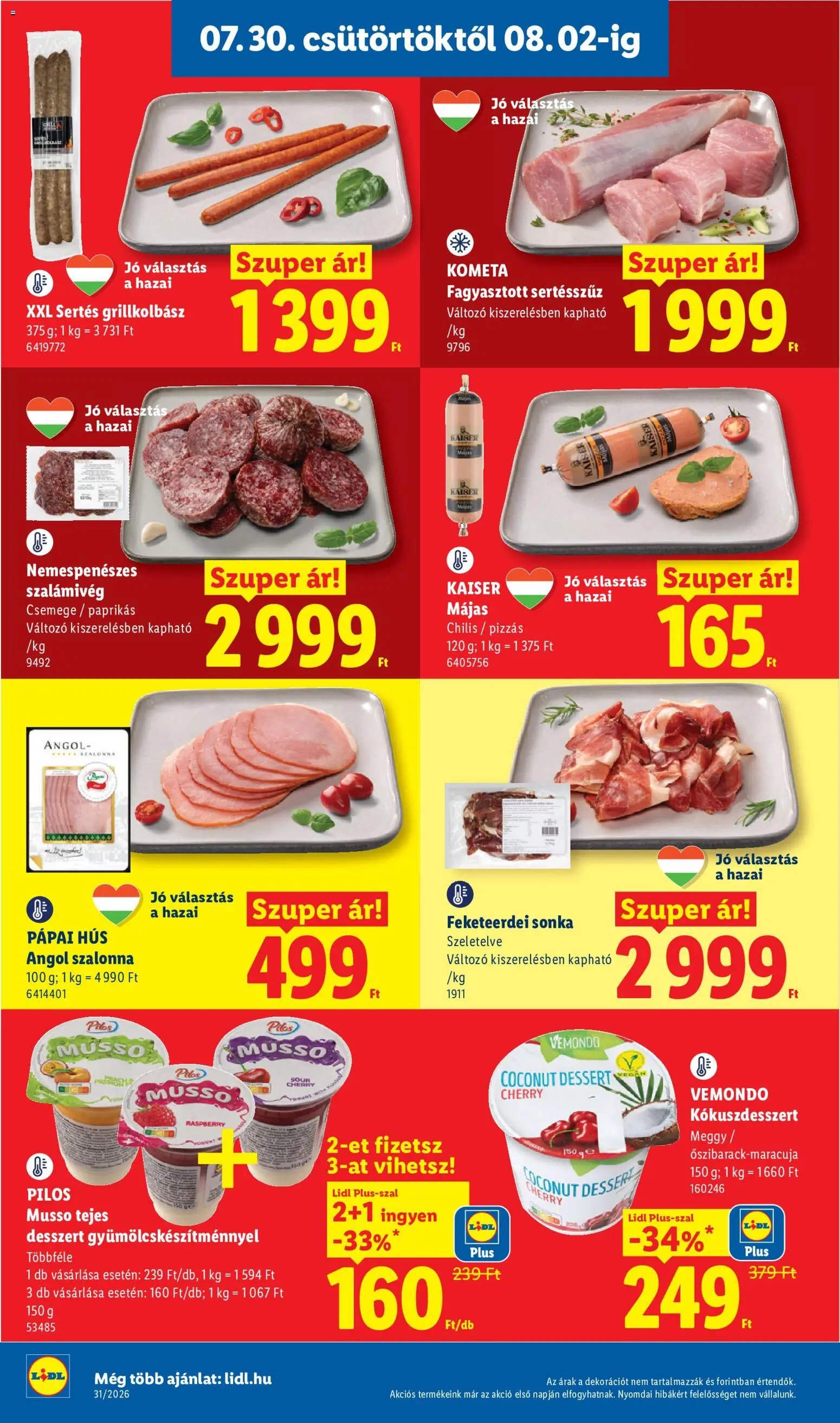 Lidl újság 2026.07.30. Lidl akciós újság