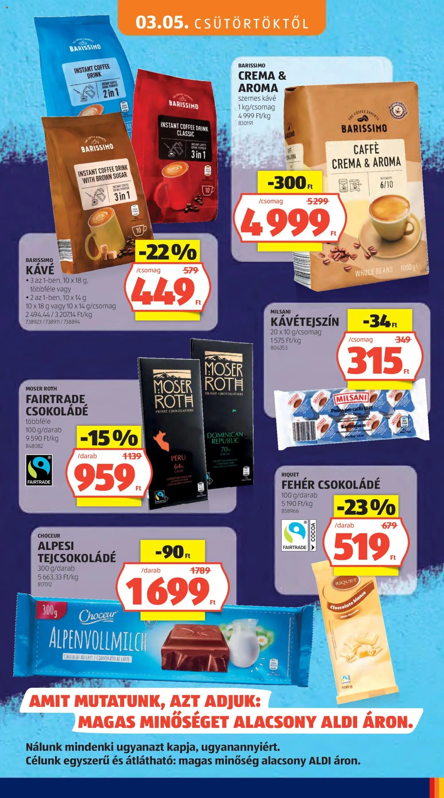 Aldi újság 2026.03.05. Aldi Tartós árcsökkentés flyer (2026-03-05 - 2026-03-11)