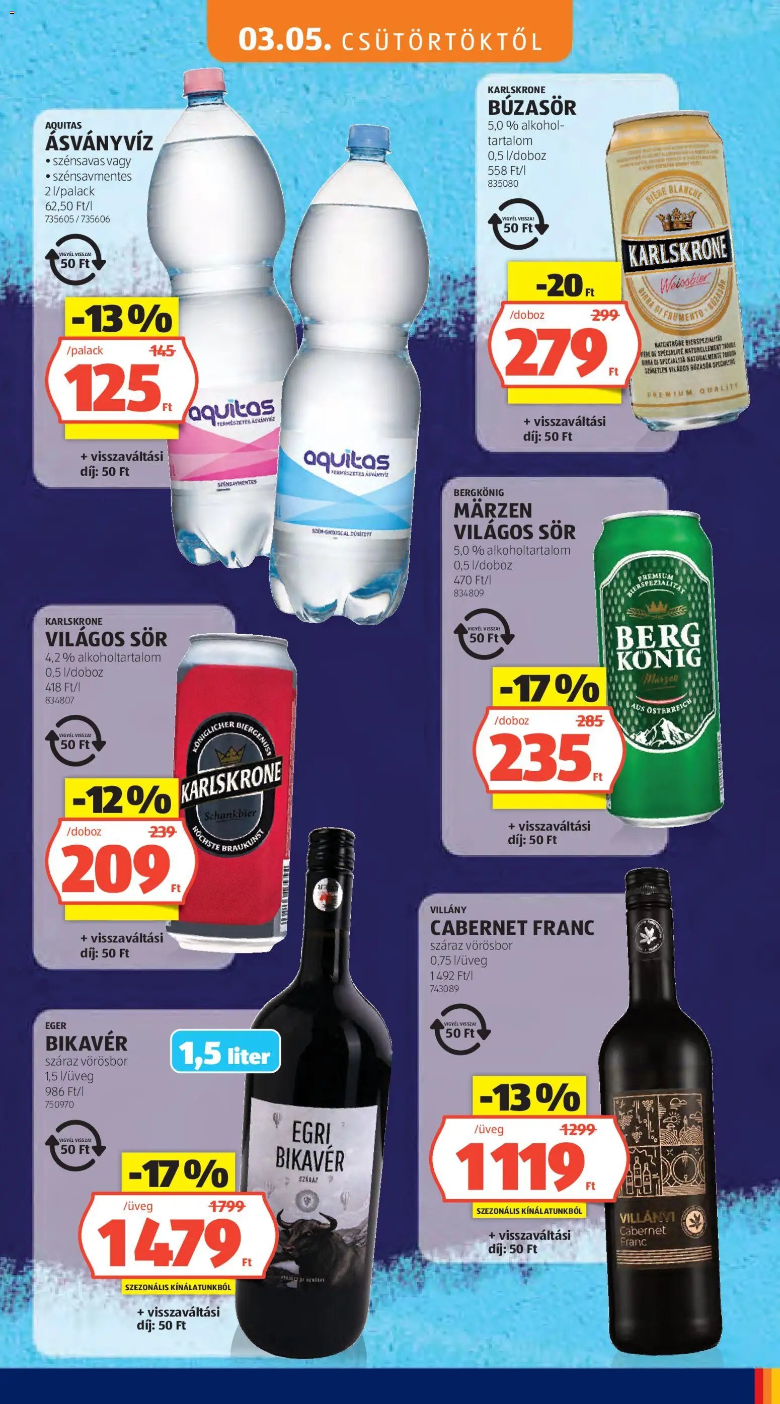 Aldi újság 2026.03.05. Aldi Tartós árcsökkentés flyer (2026-03-05 - 2026-03-11)