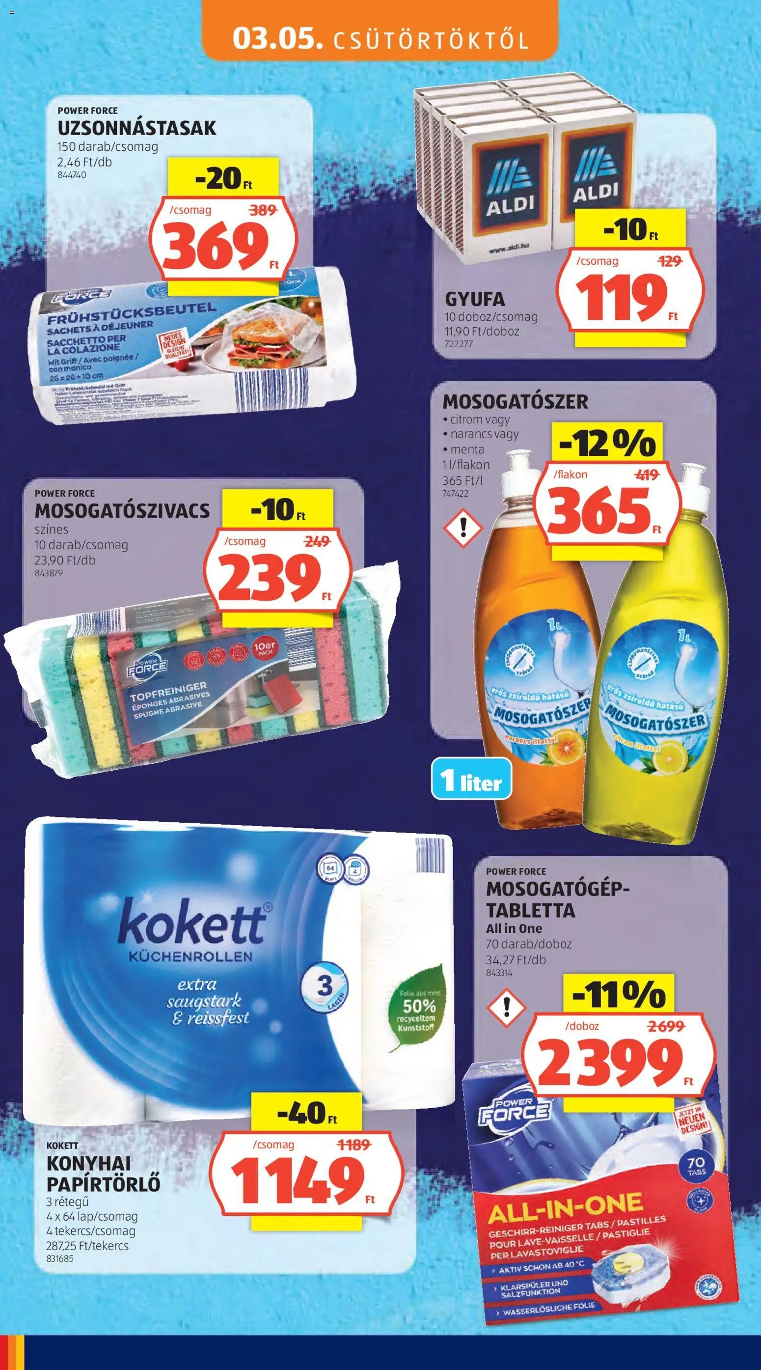 Aldi újság 2026.03.05. Aldi Tartós árcsökkentés flyer (2026-03-05 - 2026-03-11)