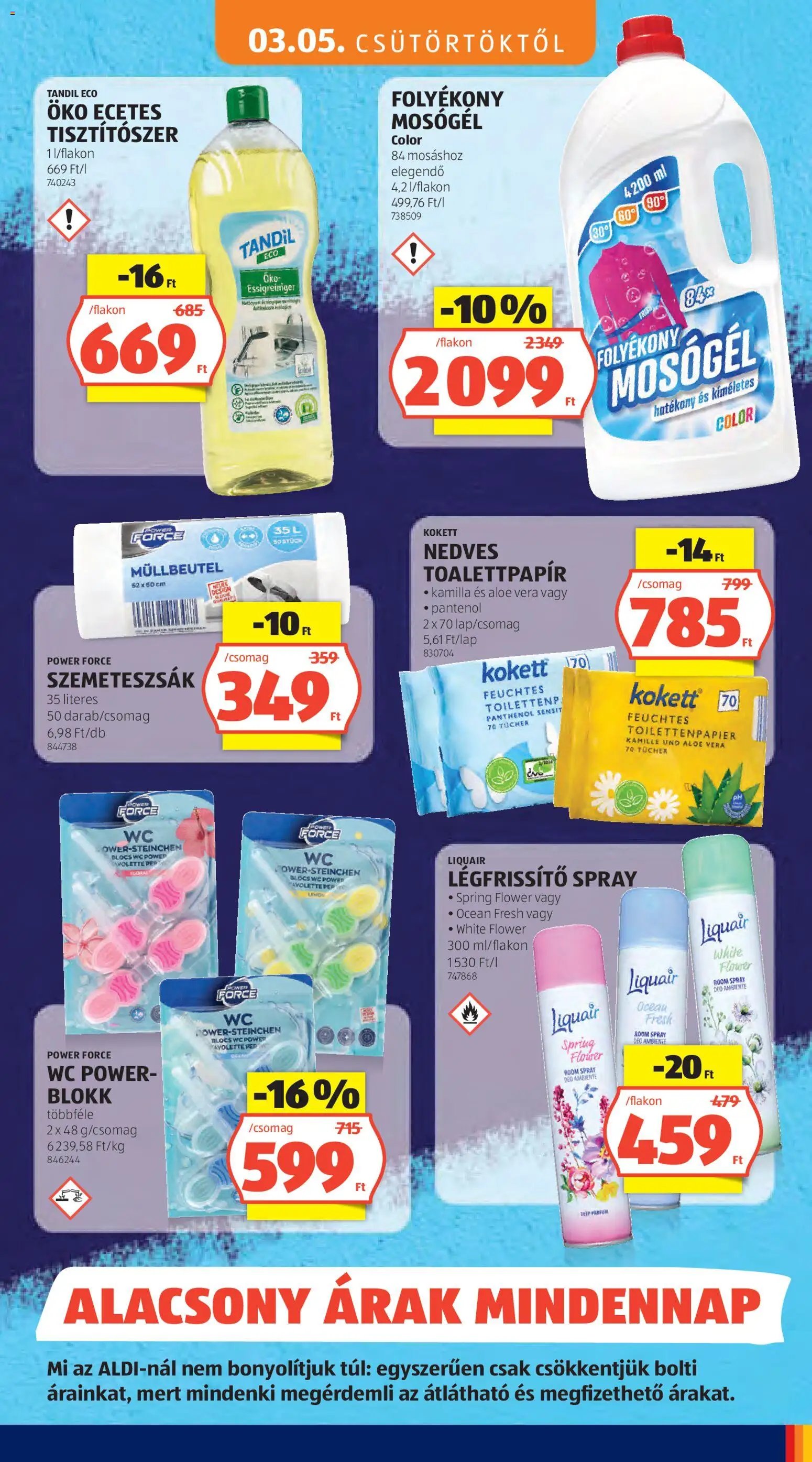 Aldi újság 2026.03.05. Aldi Tartós árcsökkentés flyer (2026-03-05 - 2026-03-11)
