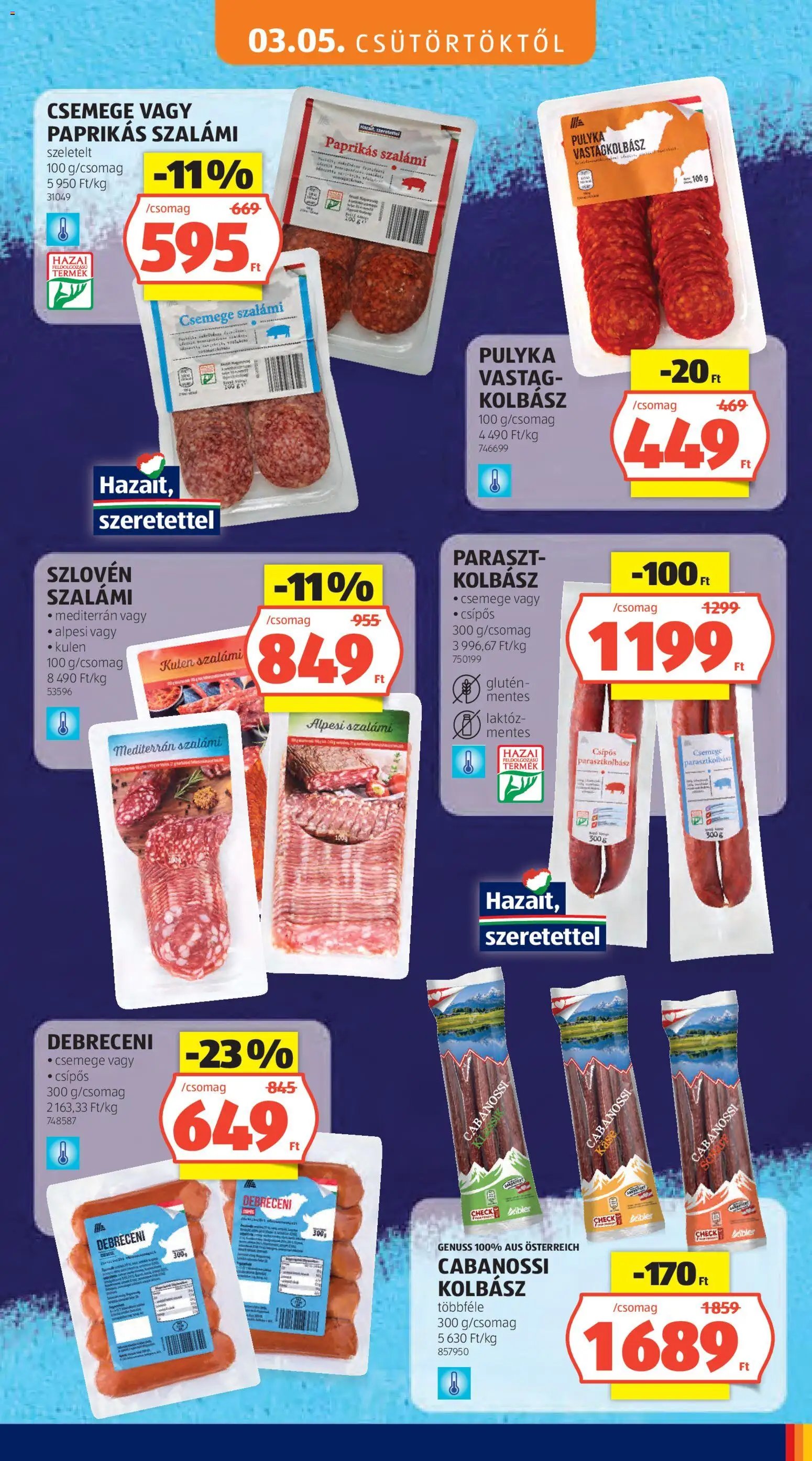 Aldi újság 2026.03.05. Aldi Tartós árcsökkentés flyer (2026-03-05 - 2026-03-11)