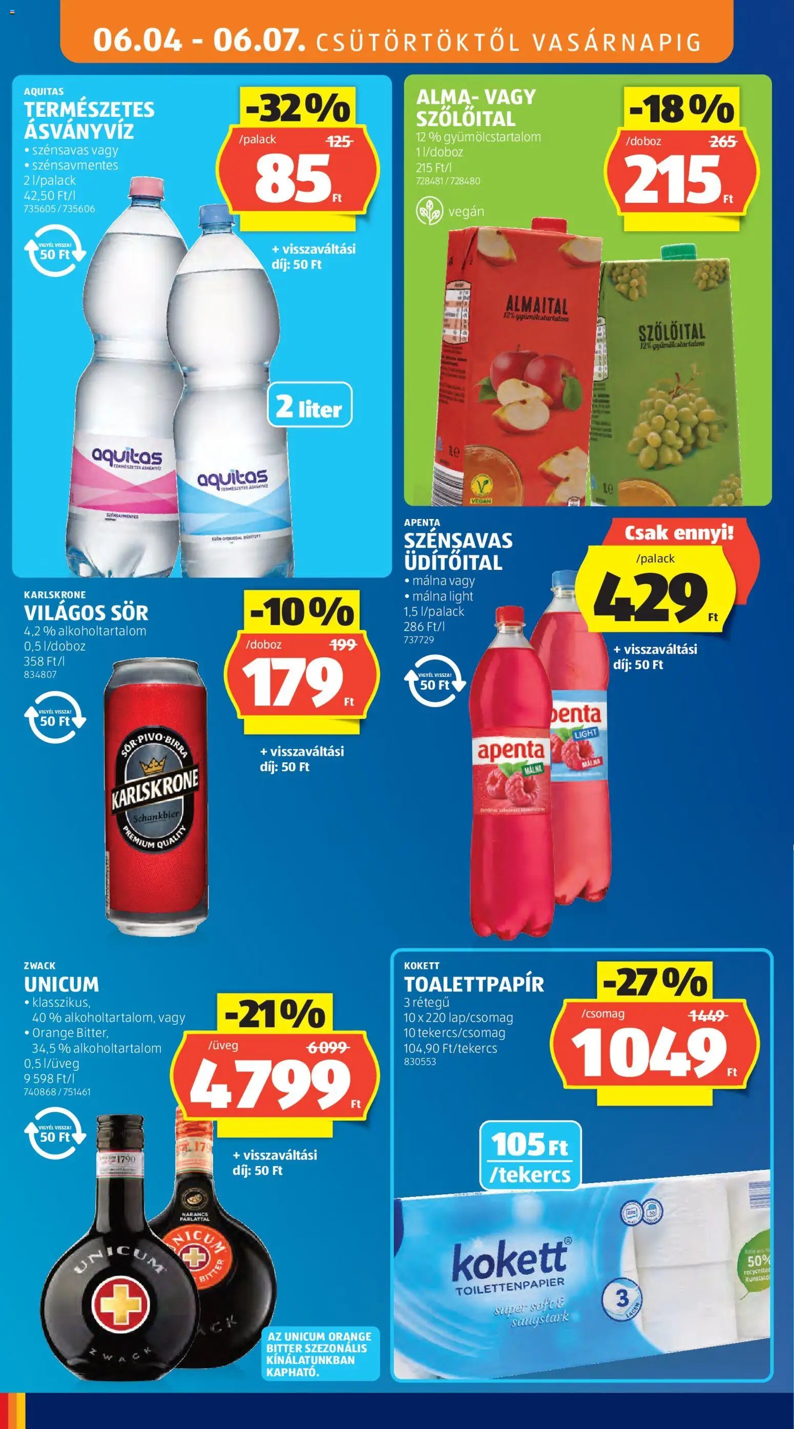 Aldi újság 2026.06.04. Aldi akciós újság