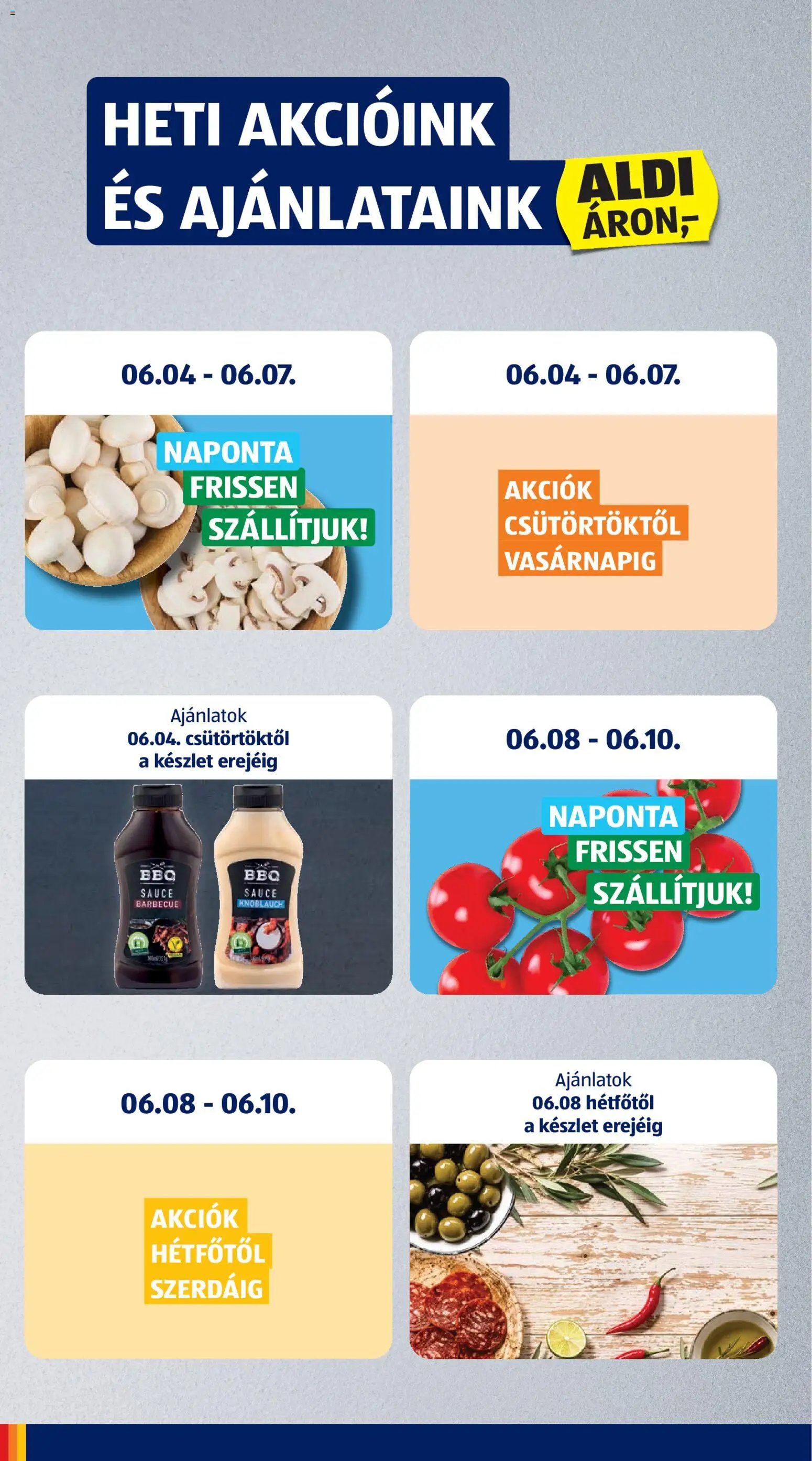 Aldi újság 2026.06.04. Aldi akciós újság