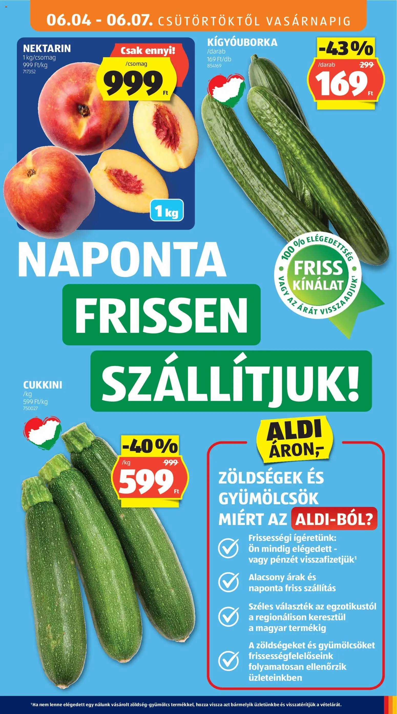 Aldi újság 2026.06.04. Aldi akciós újság