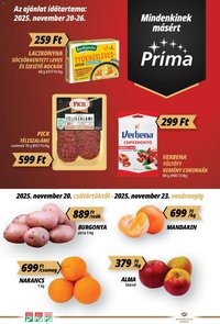 CBA Príma újság 2025.11.20. Akciós újság CBA Príma (2025-11-20 - 2025-11-26)