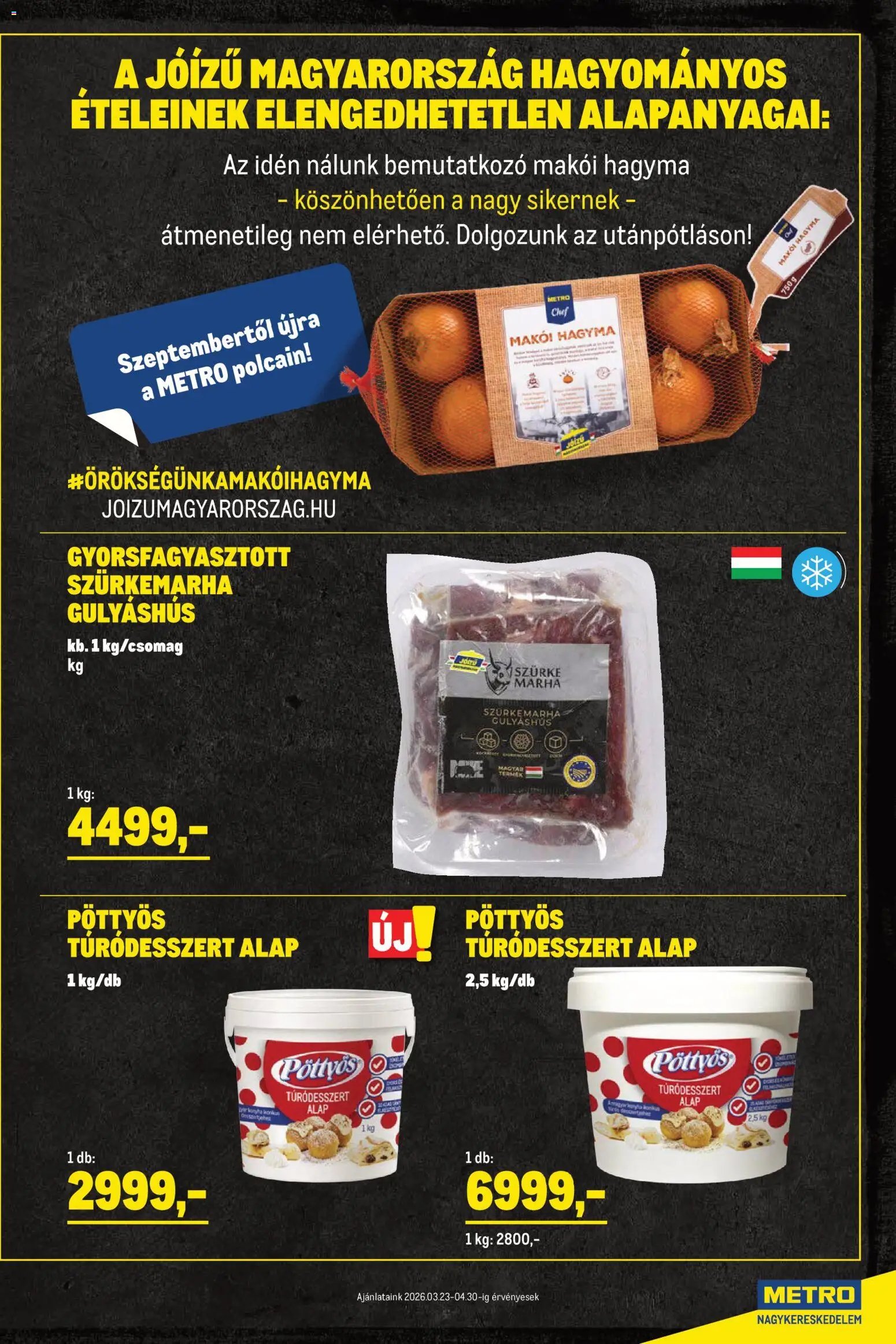 Metro újság 2026.03.23. Metro Jóízű Magyarország kivonat (2026-03-23 - 2026-04-30)