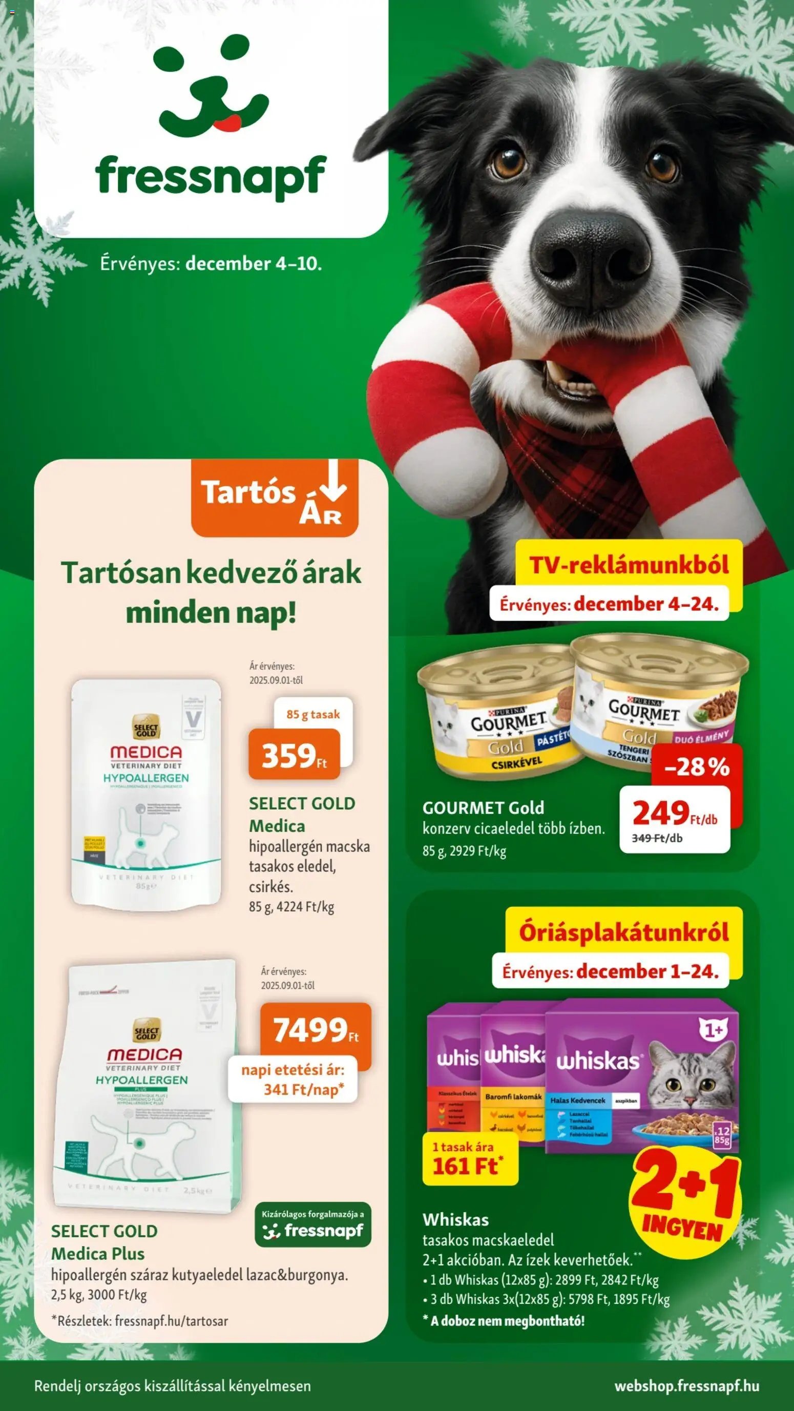 Fressnapf újság 2025.12.04. Akciós újság Fressnapf (2025-12-04 - 2025-12-10)