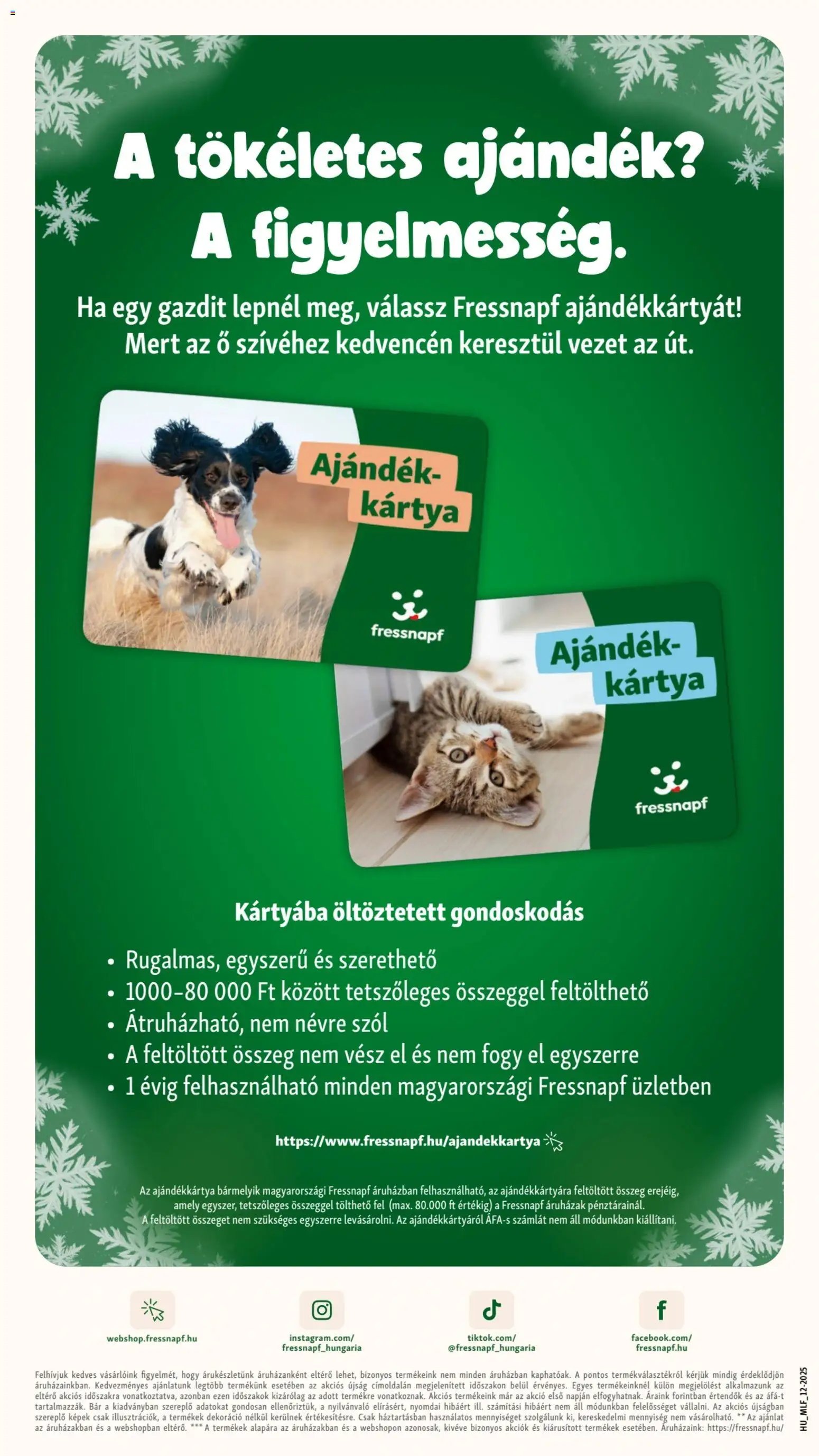 Fressnapf újság 2025.12.04. Akciós újság Fressnapf (2025-12-04 - 2025-12-10)
