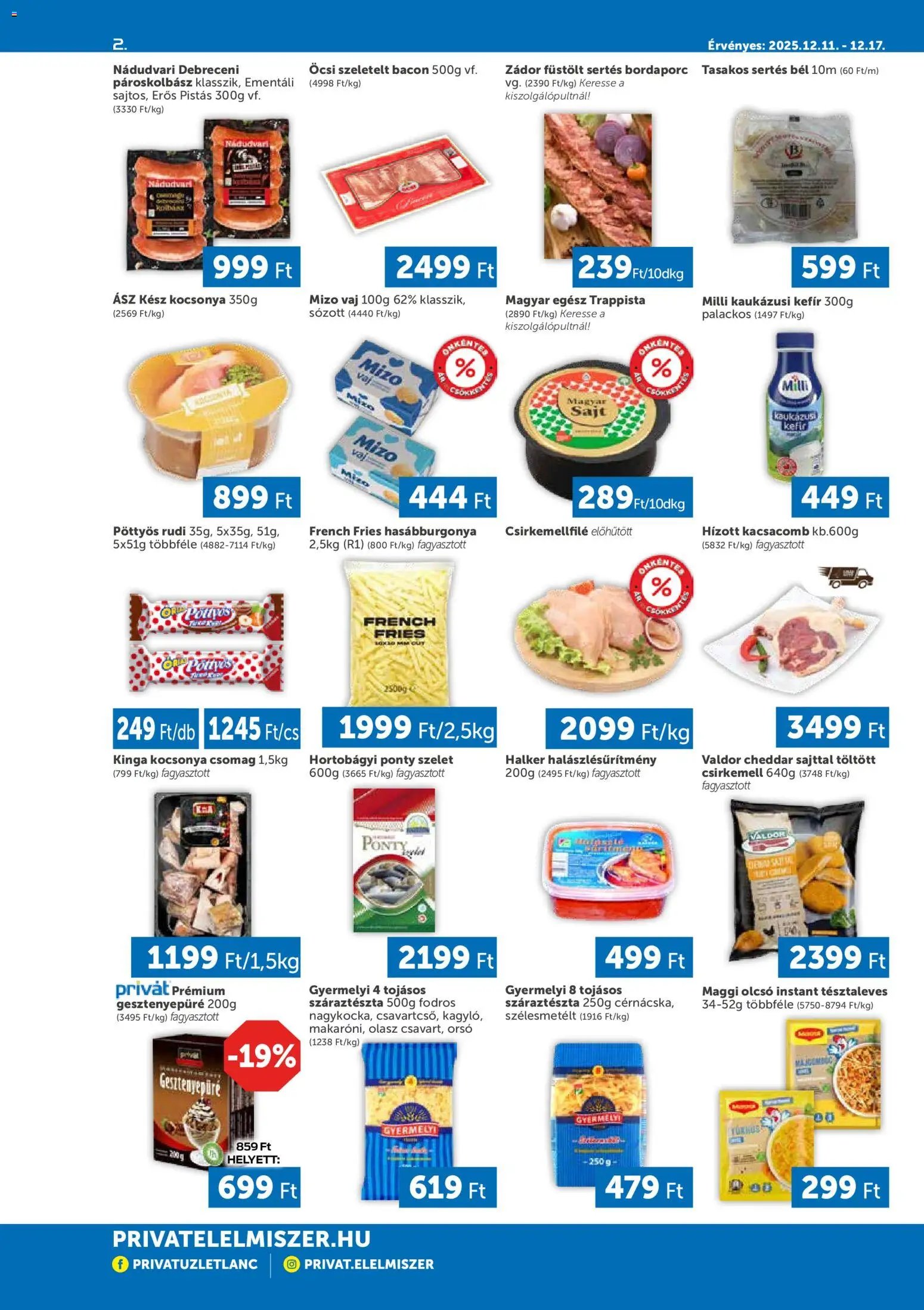 PRIVÁT újság 2025.12.11. Akciós újság PRIVÁT (2025-12-11 - 2025-12-17)