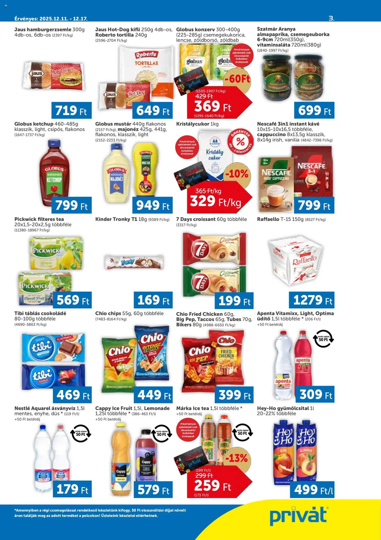 PRIVÁT újság 2025.12.11. Akciós újság PRIVÁT (2025-12-11 - 2025-12-17)