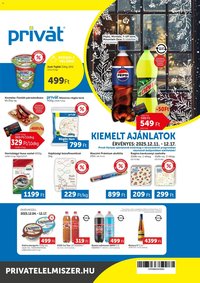 PRIVÁT újság 2025.12.11. Akciós újság PRIVÁT (2025-12-11 - 2025-12-17)