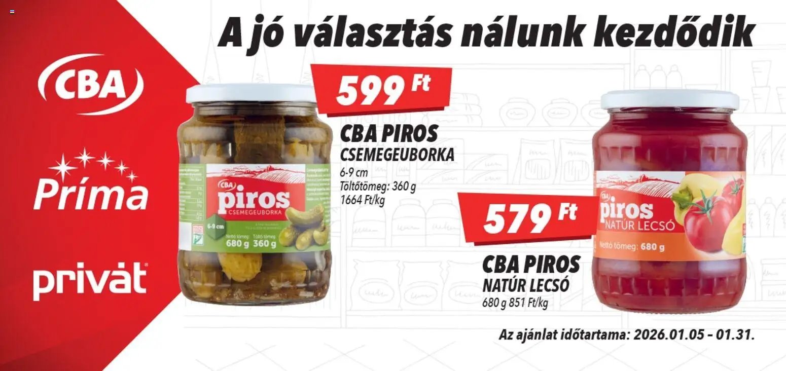 CBA újság 2026.01.05. Aktuális óriásplakátok (2026-01-05 - 2026-01-31)