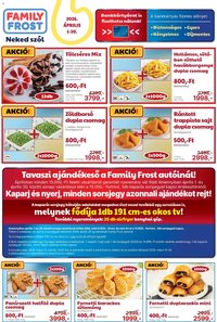 Family Frost újság 2026.04.01. Family Frost akciós újság (2026-04-01 - 2026-04-30)