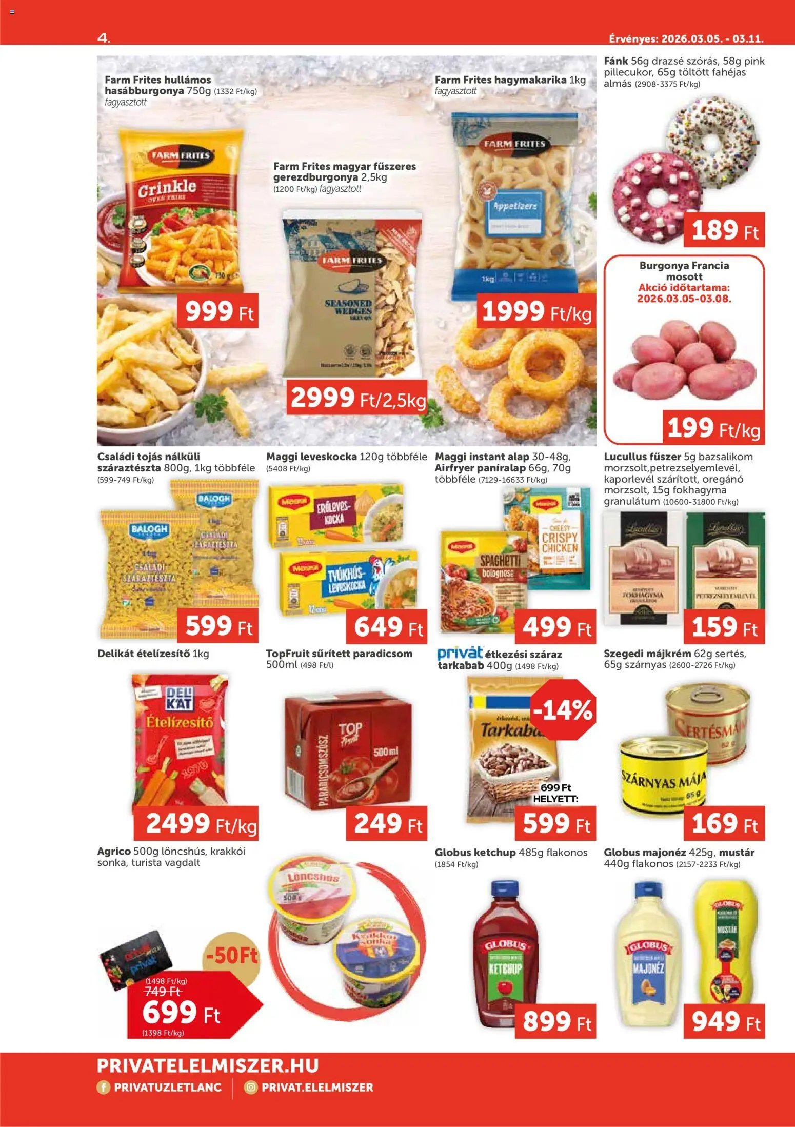 PRIVÁT újság 2026.03.05. PRIVÁT Aktuális szórólap MAX (2026-03-05 - 2026-03-11)