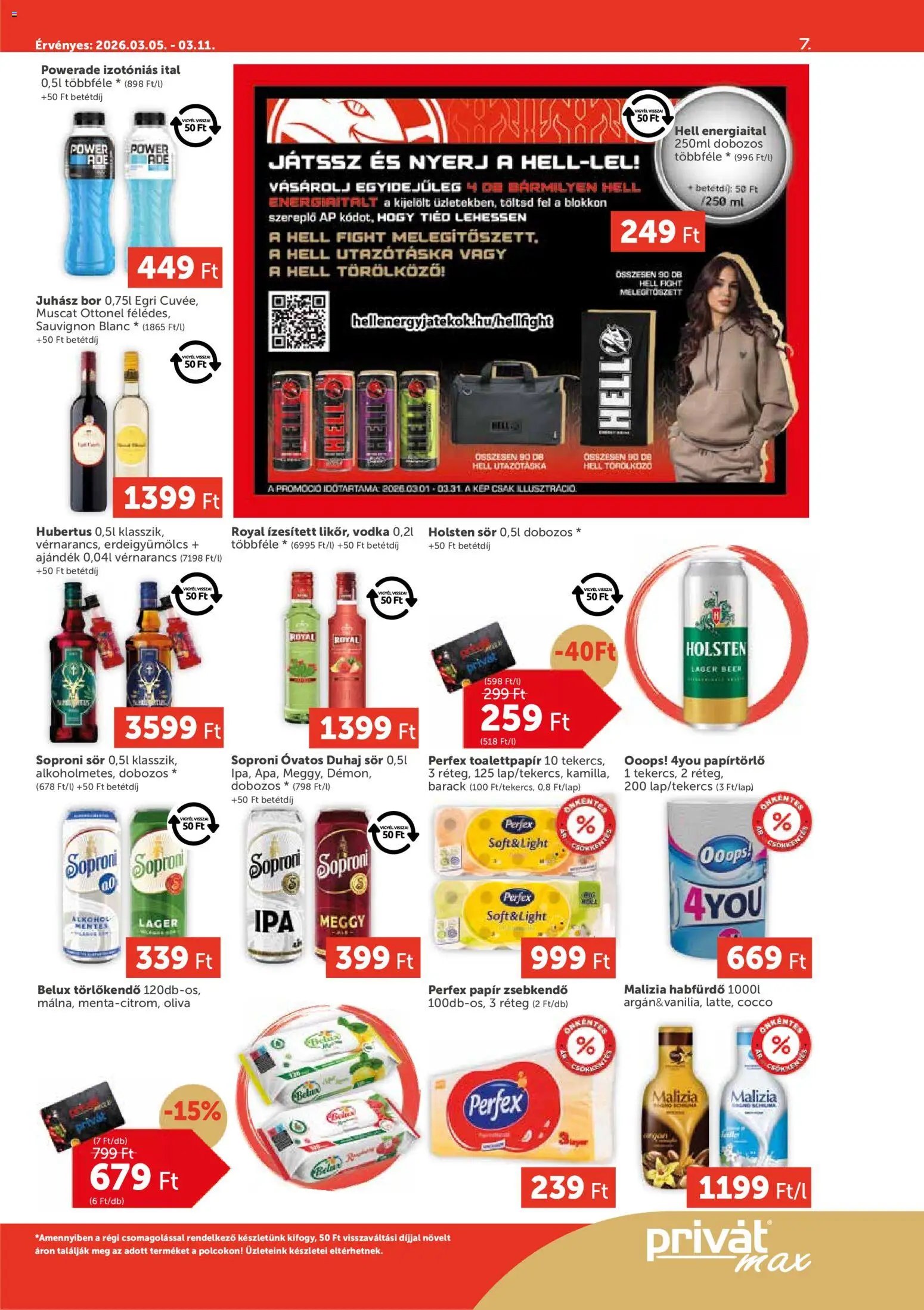 PRIVÁT újság 2026.03.05. PRIVÁT Aktuális szórólap MAX (2026-03-05 - 2026-03-11)