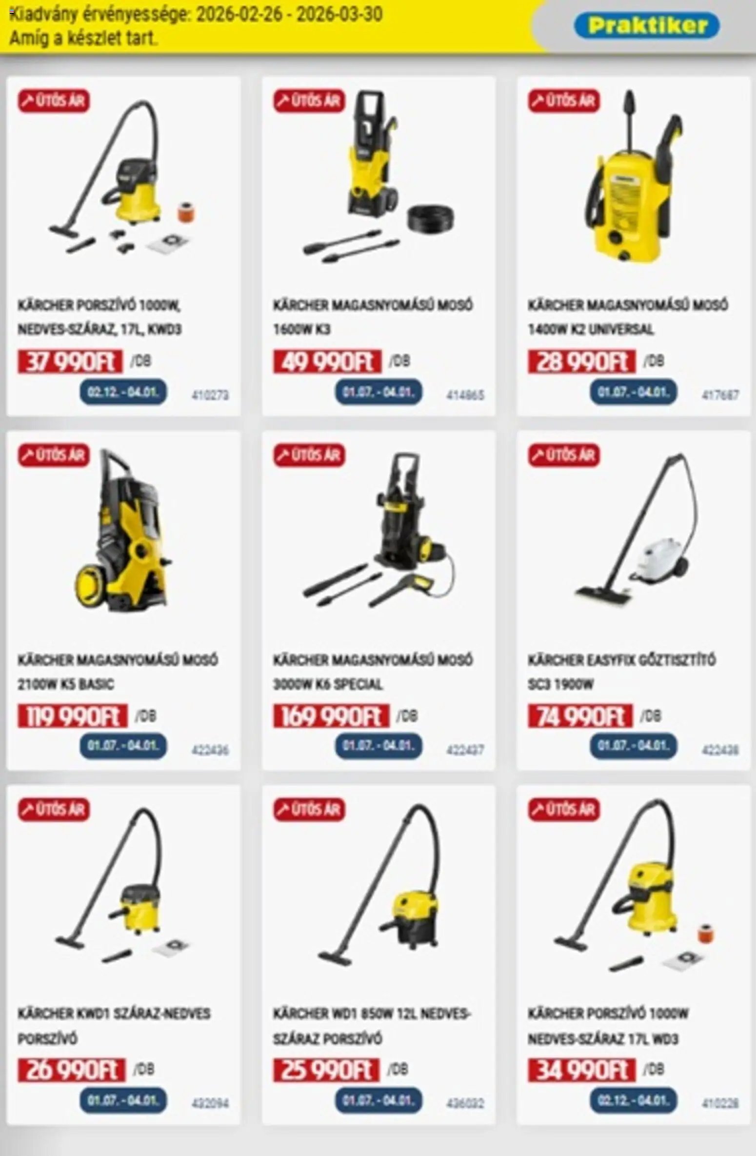 Praktiker újság 2026.02.26. Praktiker akciós újság (2026-02-26 - 2026-03-30)