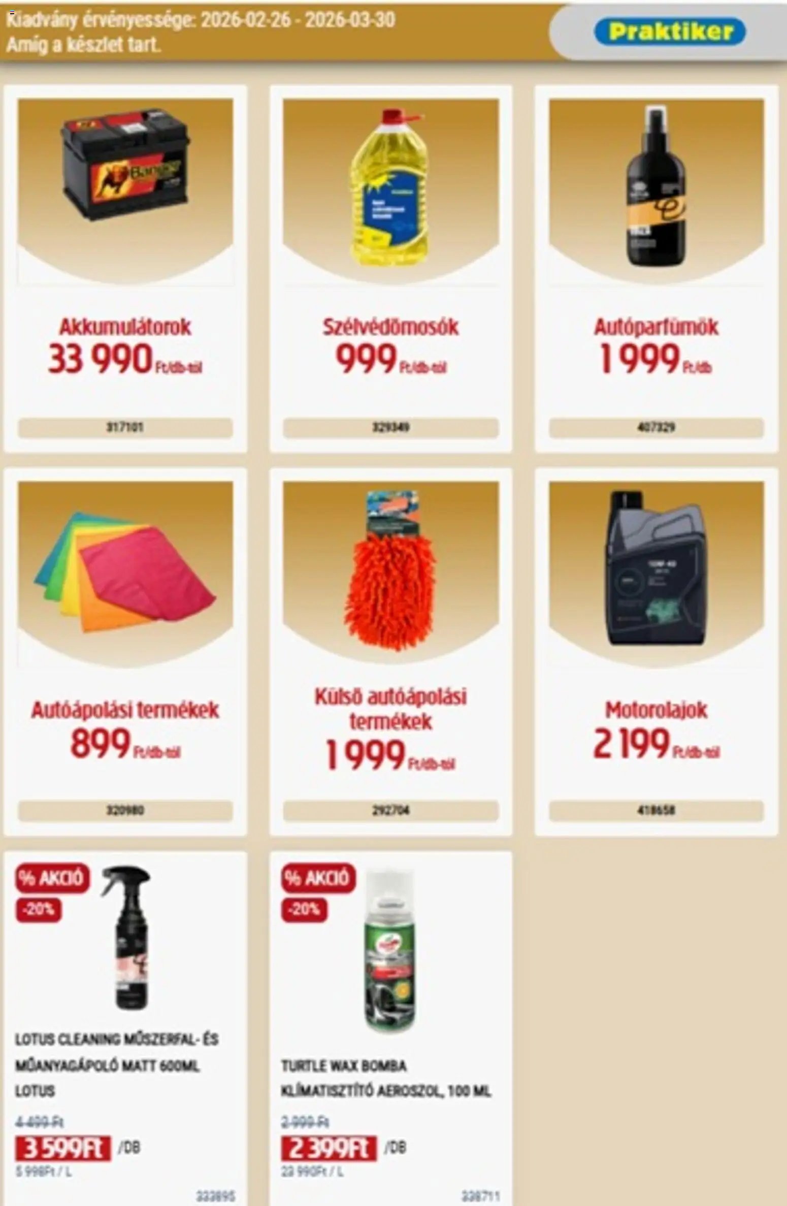 Praktiker újság 2026.02.26. Praktiker akciós újság (2026-02-26 - 2026-03-30)