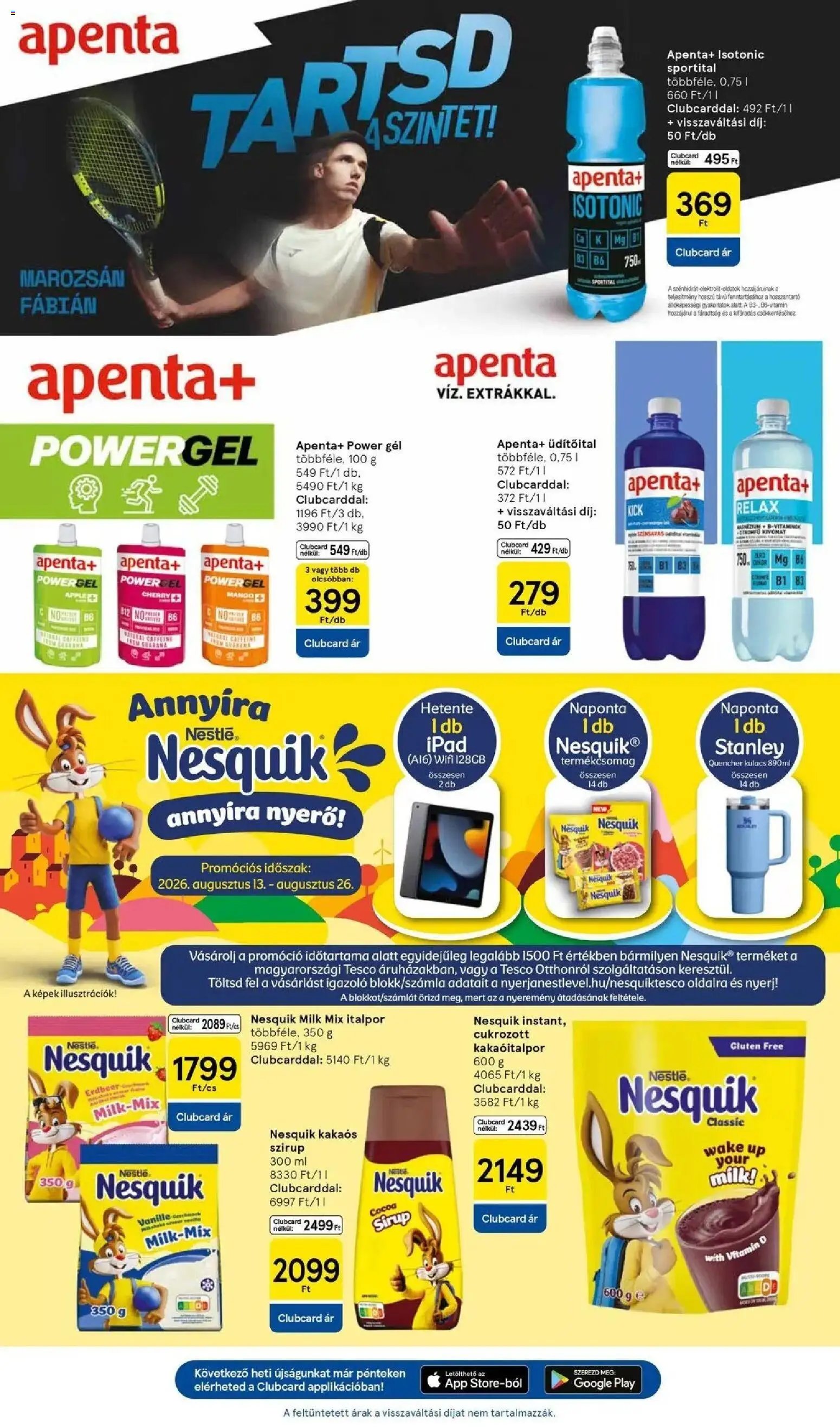 Tesco újság 2026.08.13. Tesco akciós újság