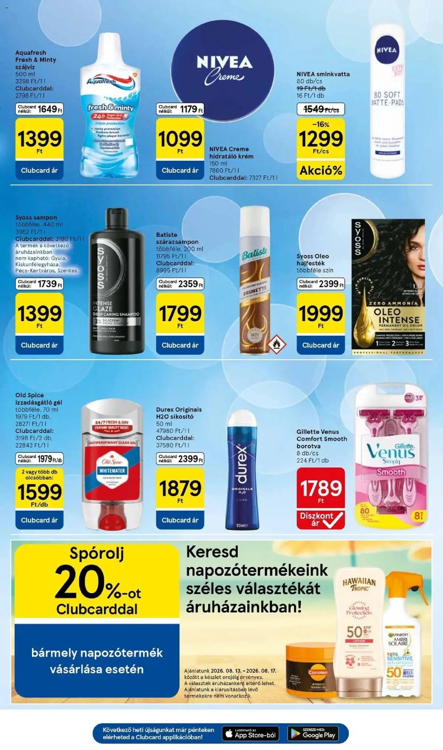 Tesco újság 2026.08.13. Tesco akciós újság